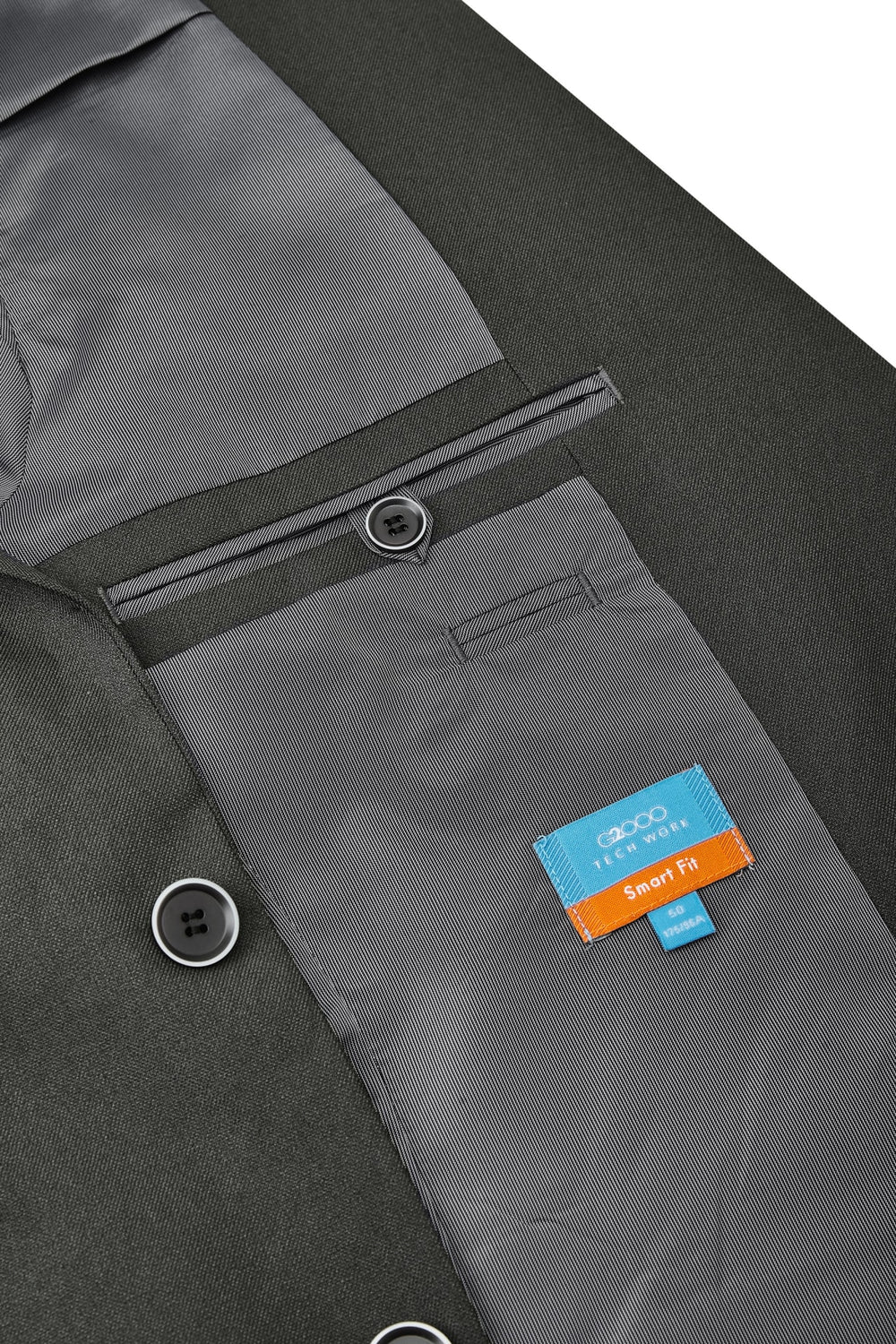 Teflon Stain-Resistant & Easy Care Smart Fit Twill Suit Blazer