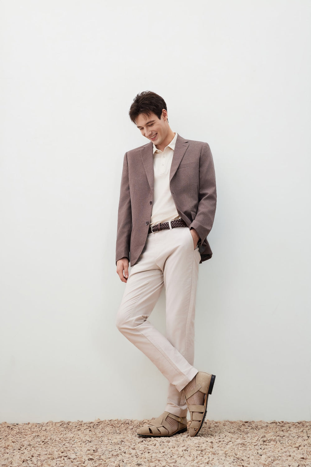Teflon Stain-Resistant & Easy Care Smart Fit Twill Suit Blazer