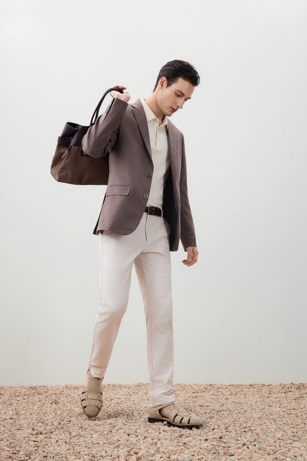 Teflon Stain-Resistant & Easy Care Smart Fit Twill Suit Blazer