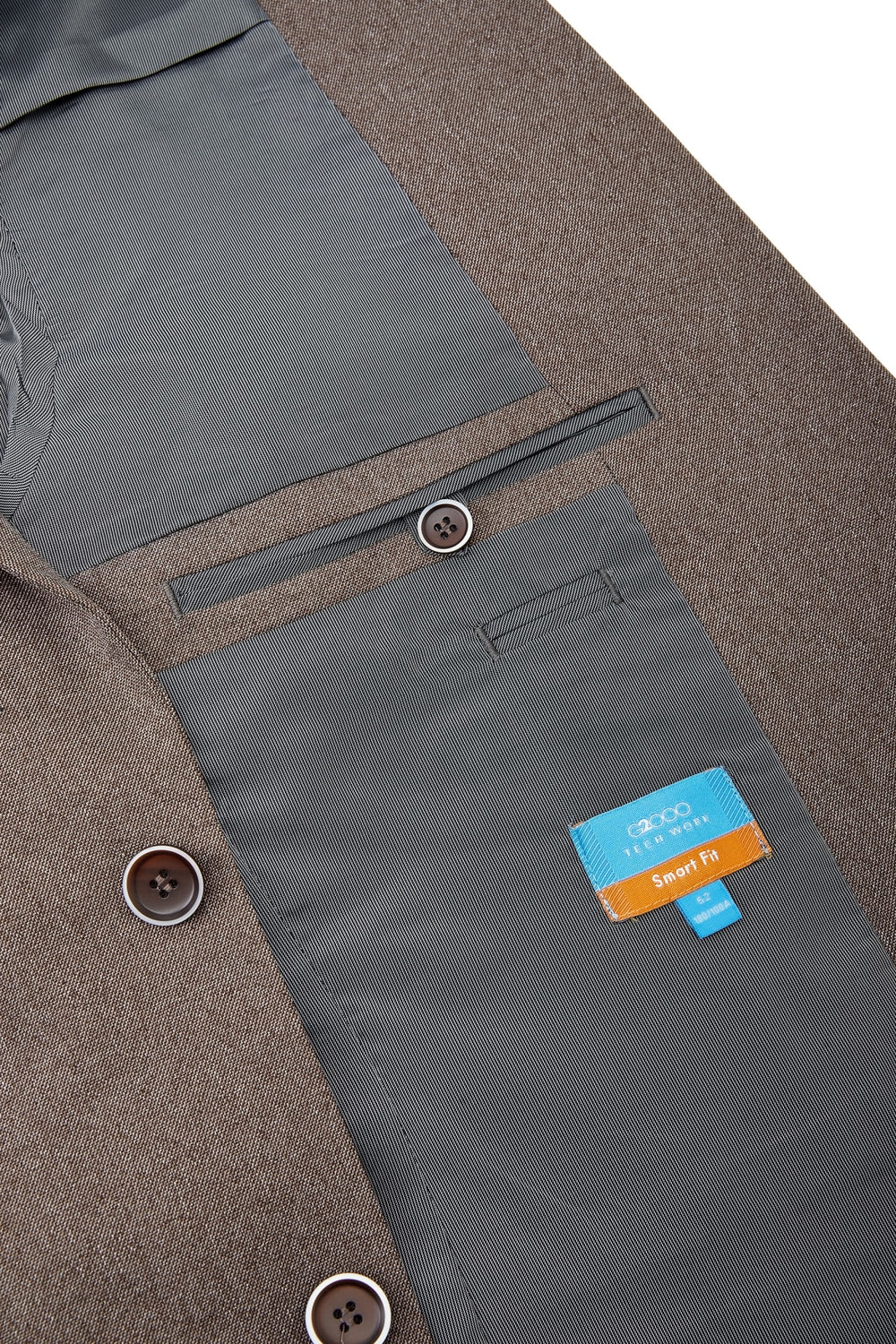 Teflon Stain-Resistant & Easy Care Smart Fit Twill Suit Blazer