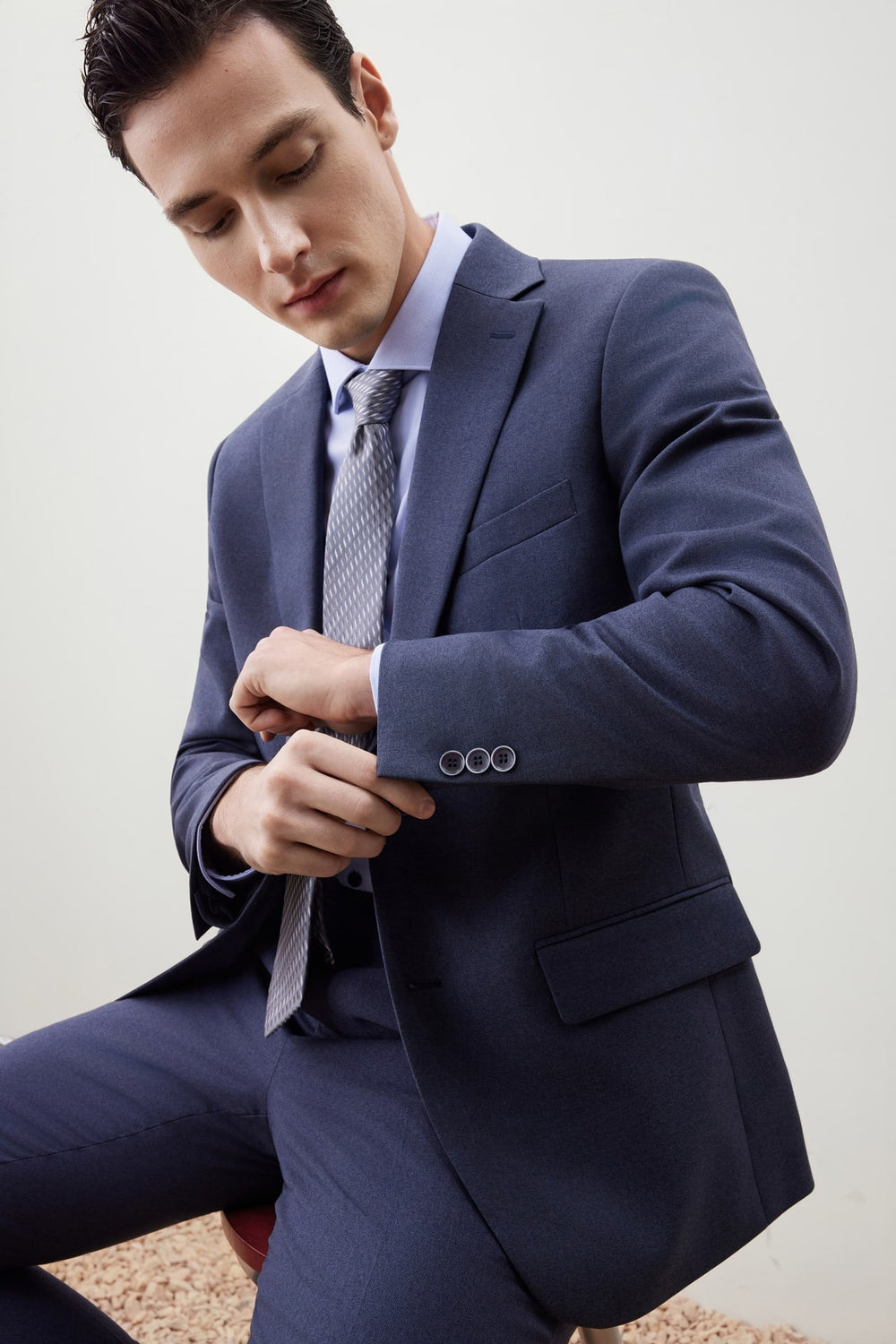 Teflon Stain-Resistant & Easy Care Smart Fit Twill Suit Blazer