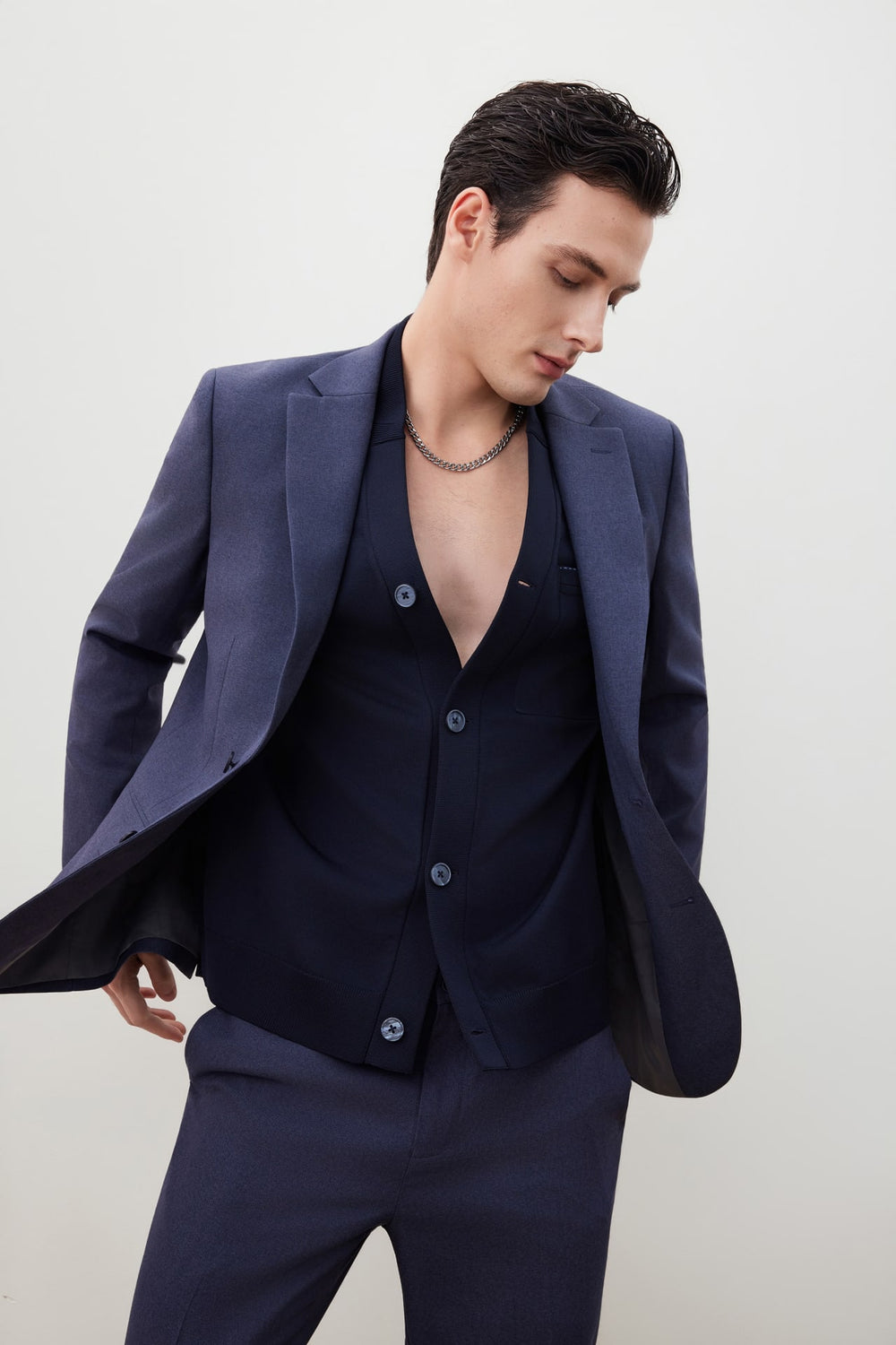 Teflon Stain-Resistant & Easy Care Smart Fit Twill Suit Blazer