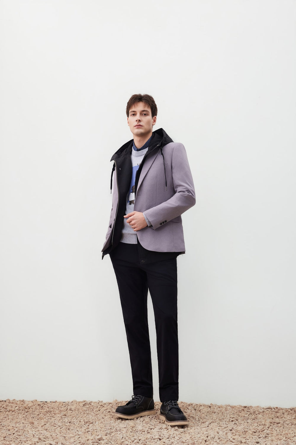 Teflon Stain-Resistant & Easy Care Smart Fit Twill Suit Blazer