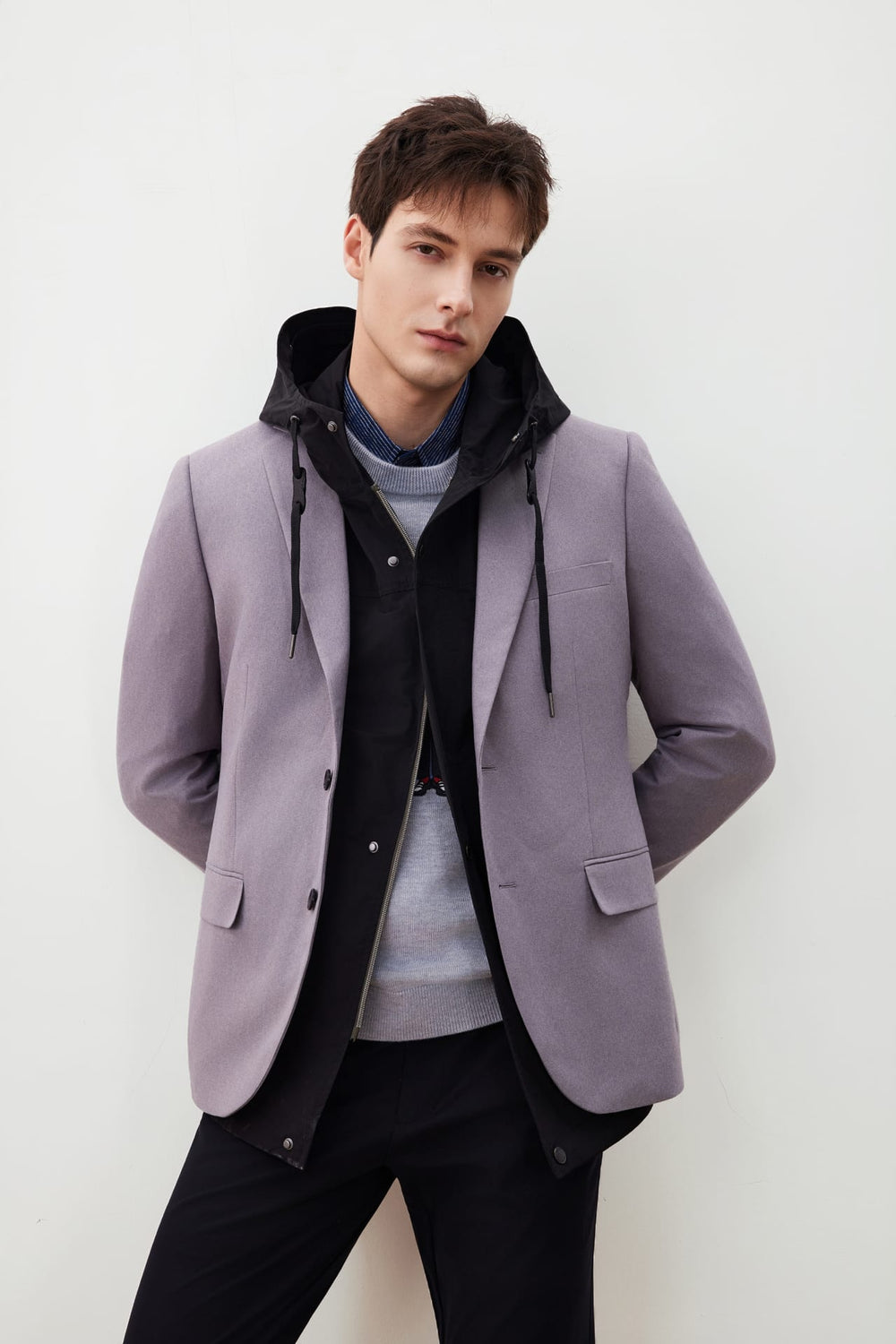 Teflon Stain-Resistant & Easy Care Smart Fit Twill Suit Blazer