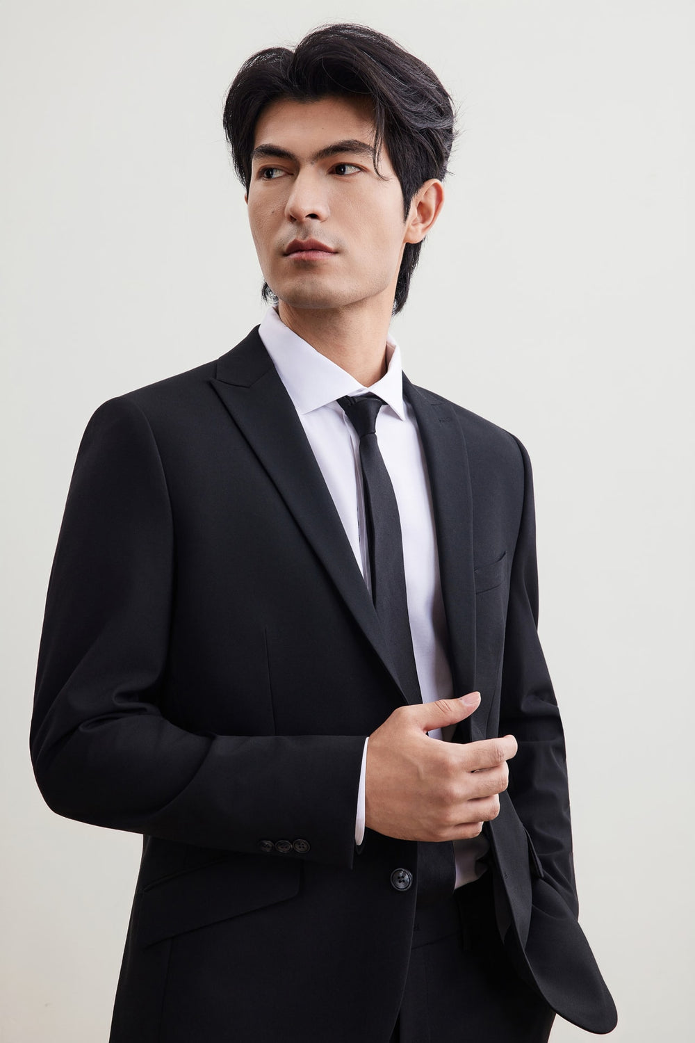 Multi-Way Stretch Smart Fit Plain Weave Suit Blazer
