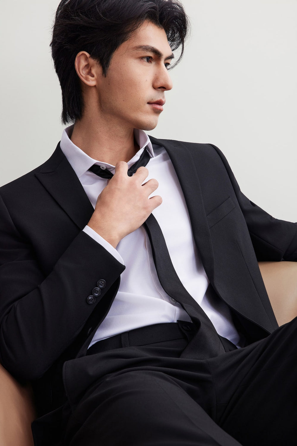 Multi-Way Stretch Smart Fit Plain Weave Suit Blazer