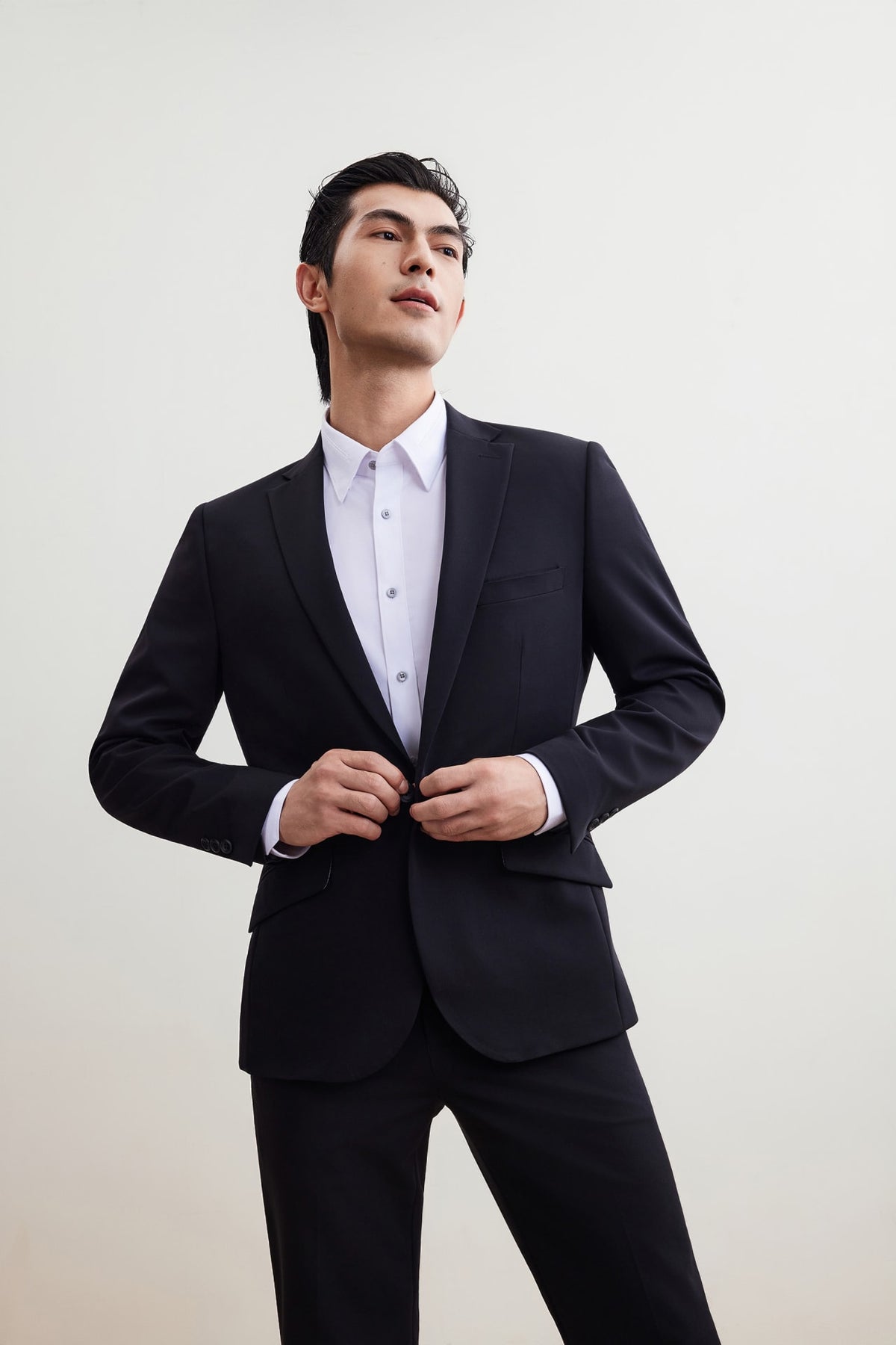 G2000 Suits Cool Touch Multi-Way Stretch Nylon Modal Silk Smart Fit Dobby Suit Blazer