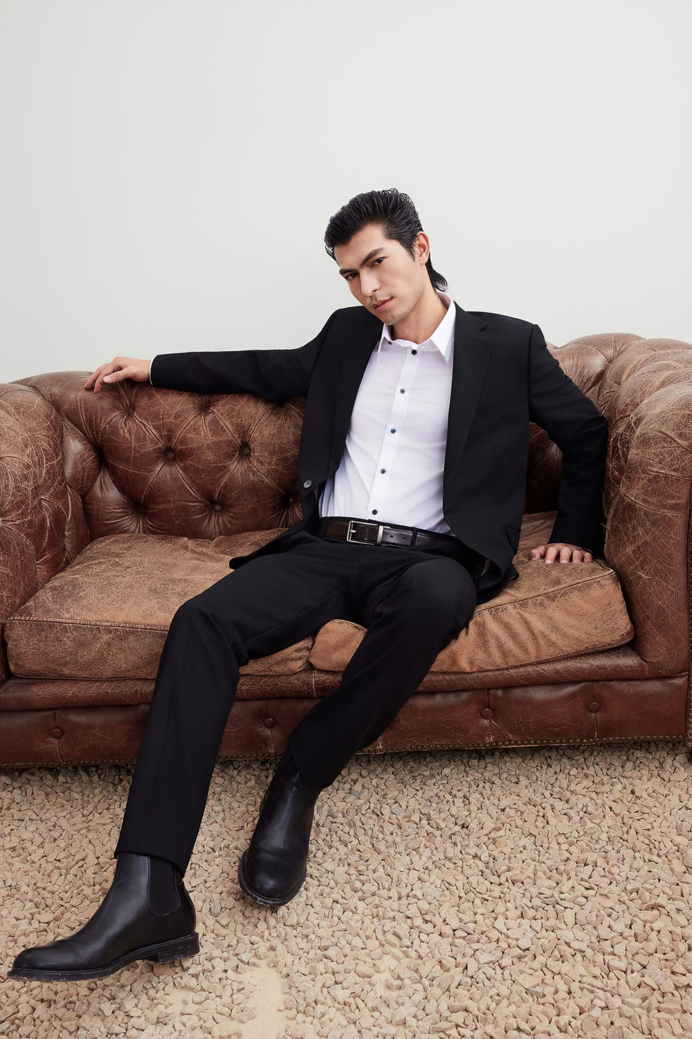 Anti-Bacterial Comfort-Touch Smart Fit Texture Suit Blazer