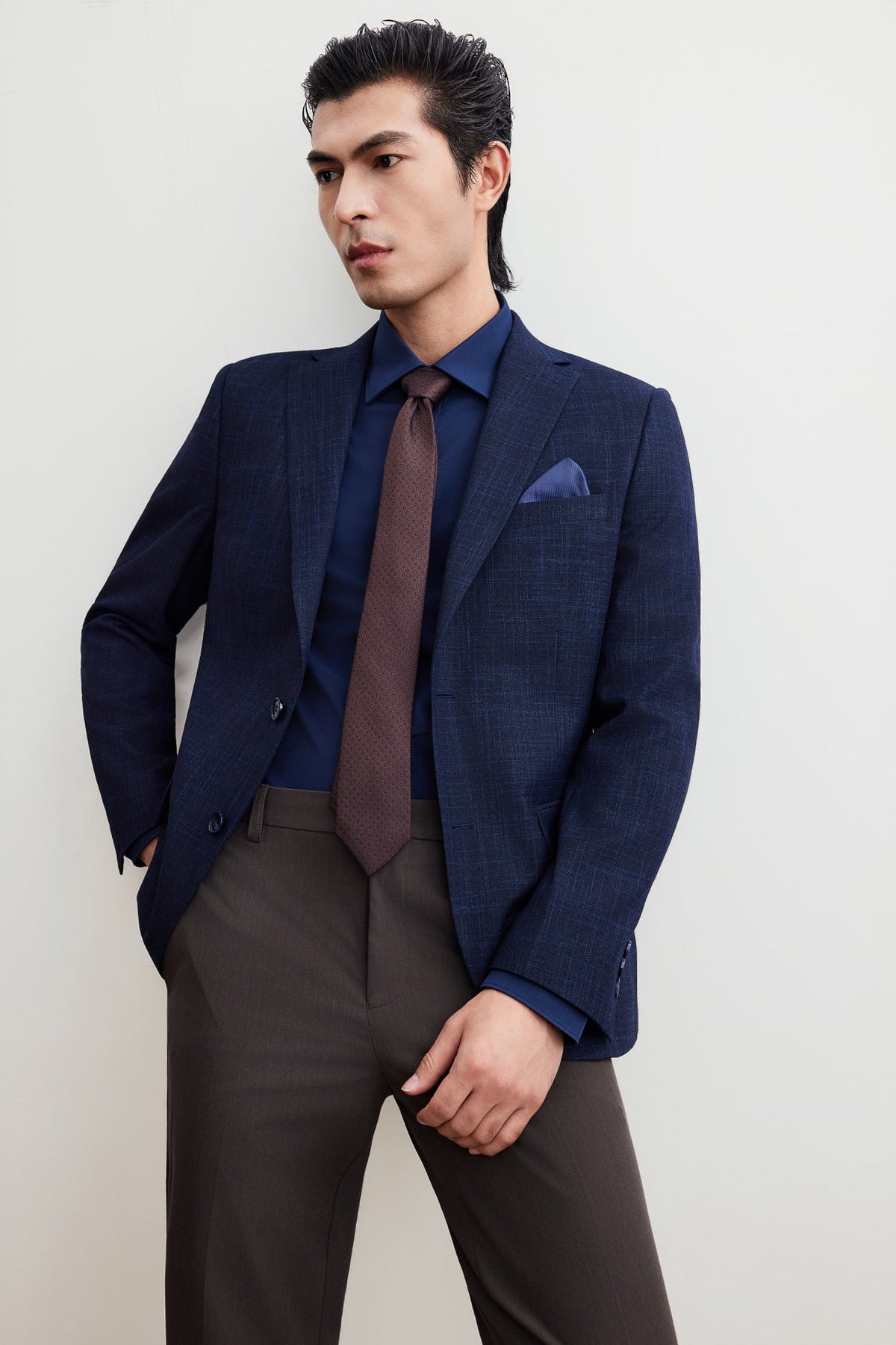 G2000 Suits Anti-Bacterial Regular Fit Texture Suit Blazer