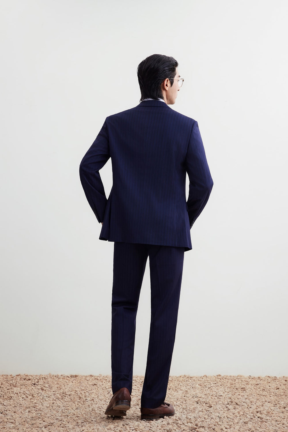 Anti-Bacterial Tailored Fit Stripe Suit Blazer