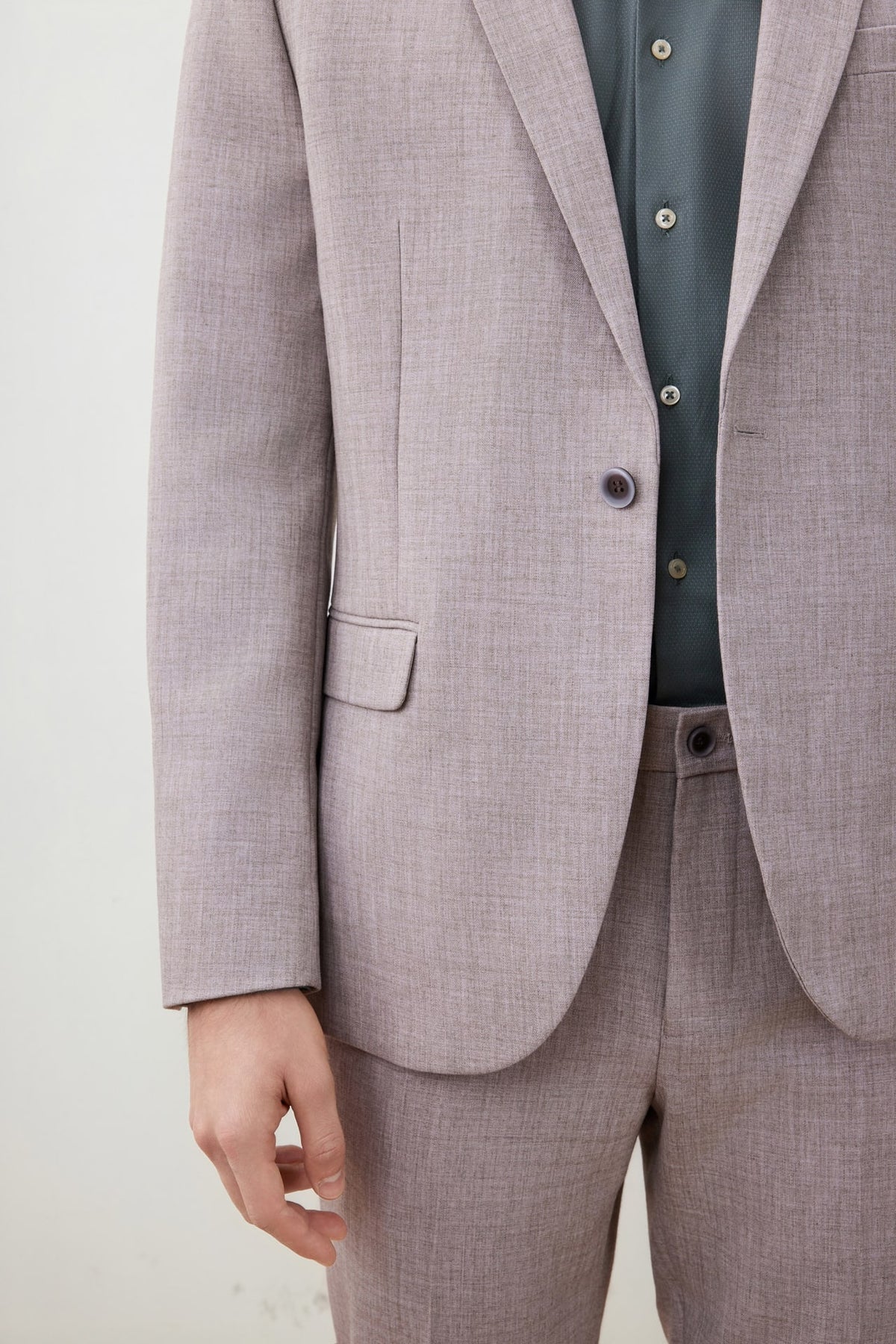 G2000 Suits Anti-Bacterial Slim Fit Herringbone Suit Blazer