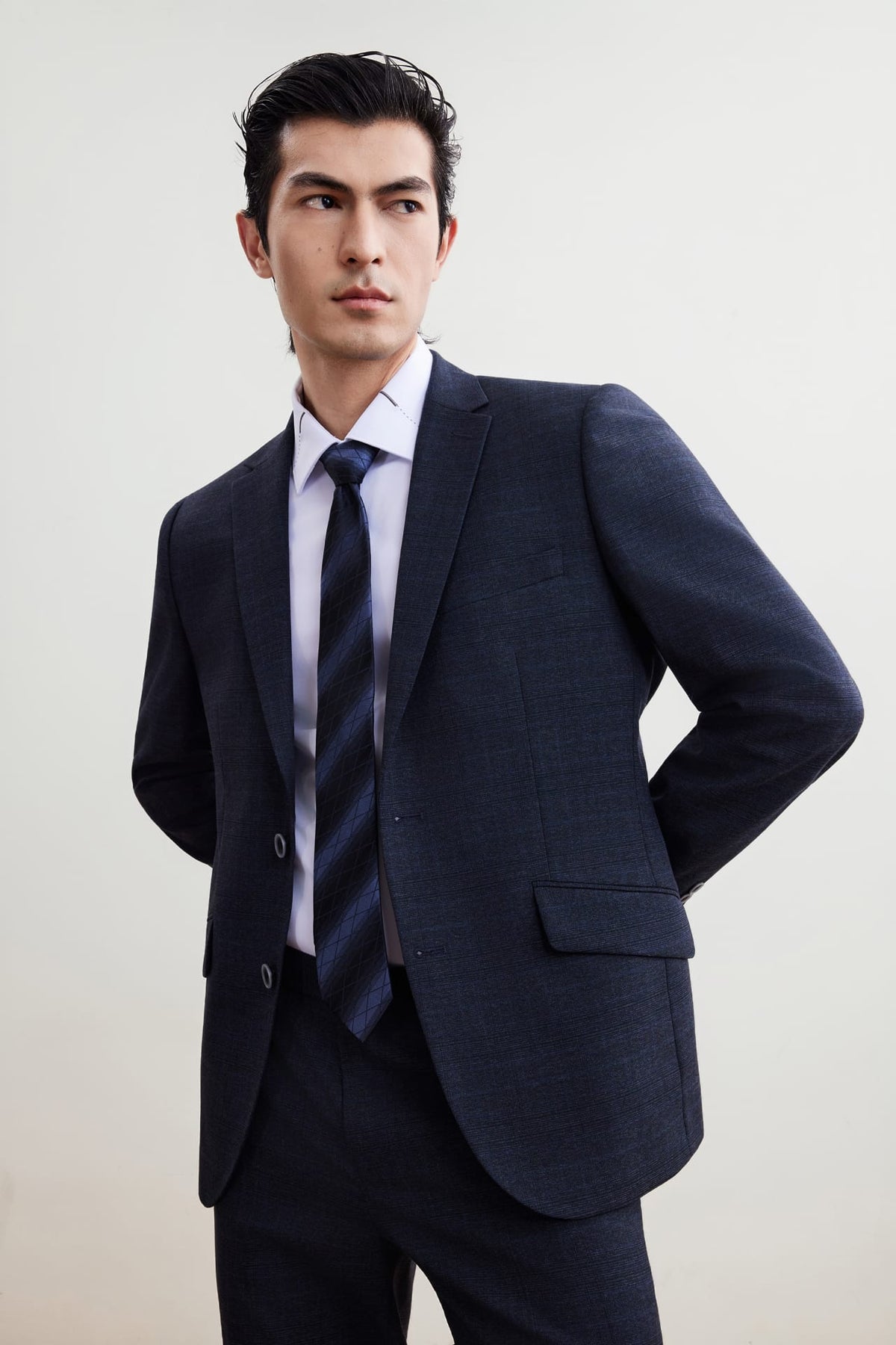 G2000 Suits Anti-Bacterial Smart Fit Check Suit Blazer