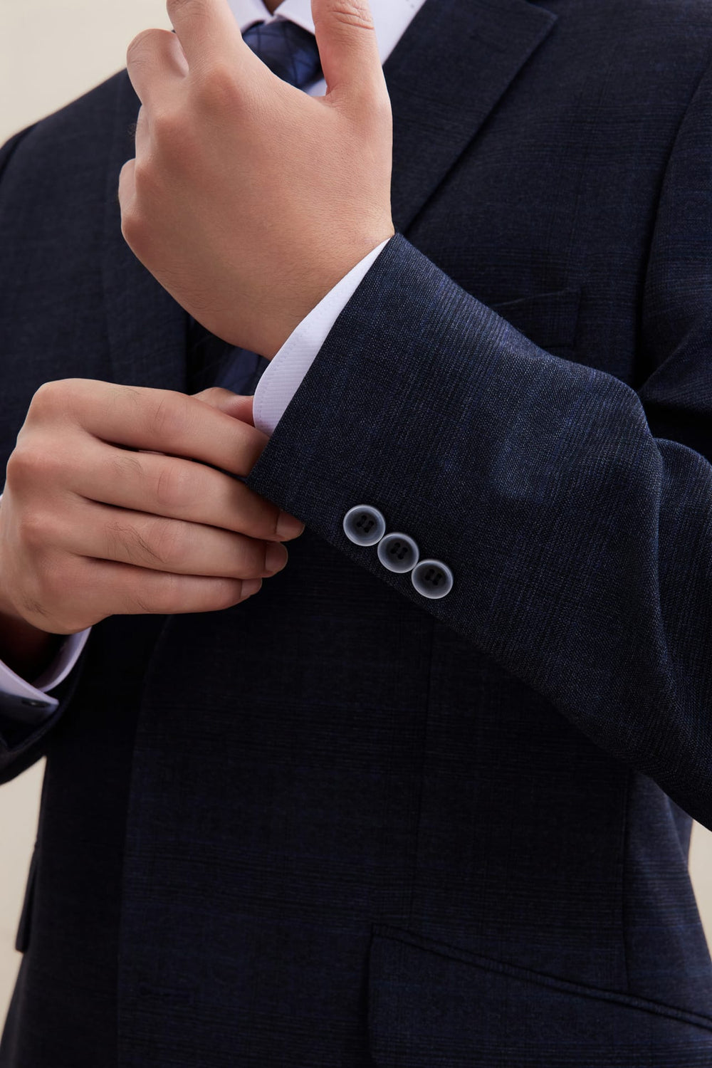 Anti-Bacterial Smart Fit Check Suit Blazer