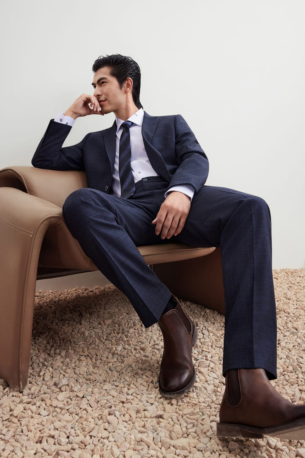 Anti-Bacterial Smart Fit Check Suit Blazer
