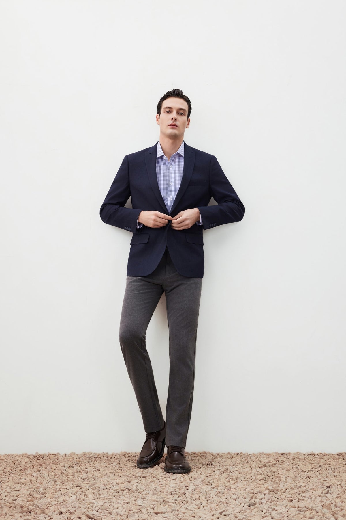 G2000 Suits Anti-Bacterial Smart Fit Texture Suit Blazer