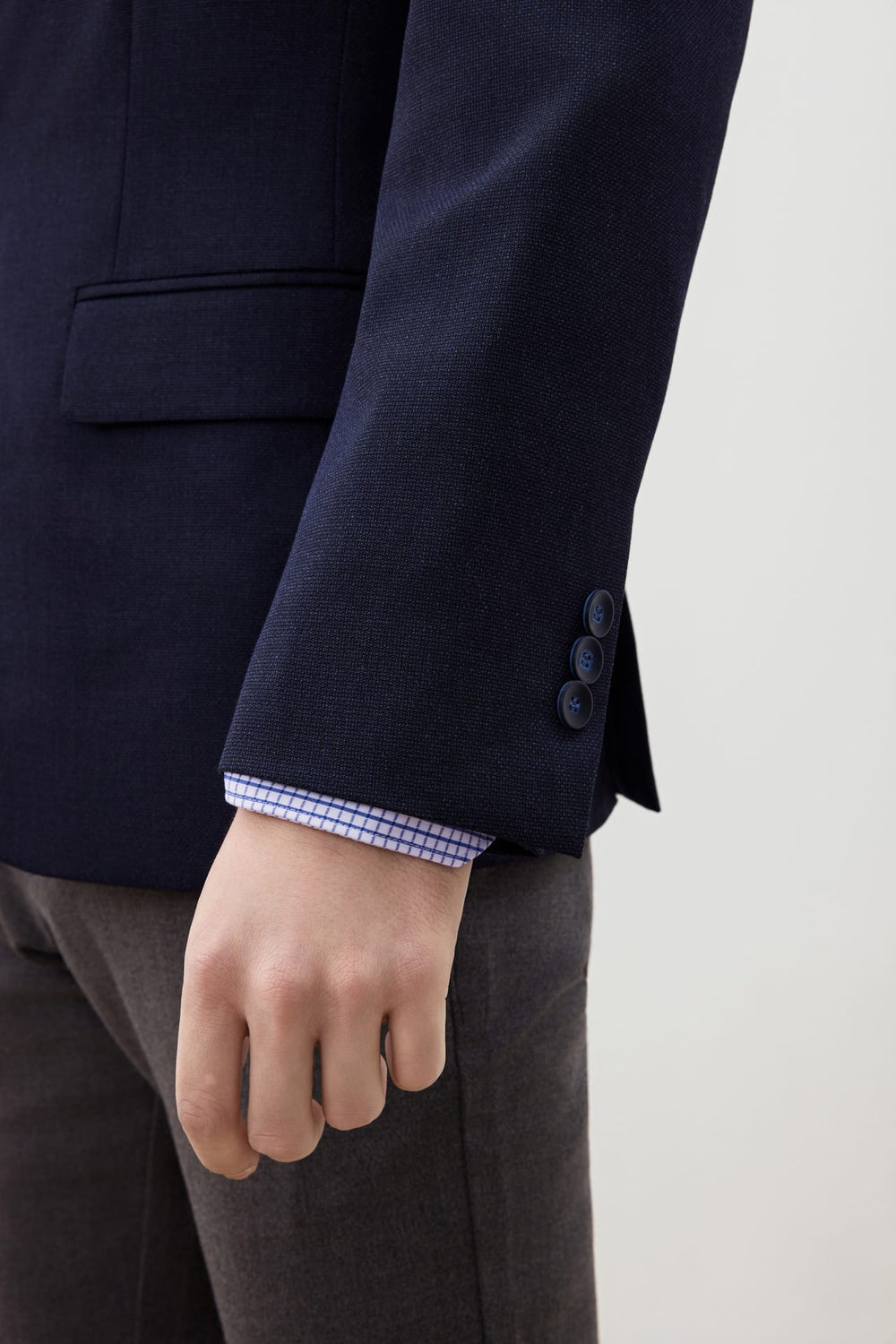 Anti-Bacterial Smart Fit Texture Suit Blazer