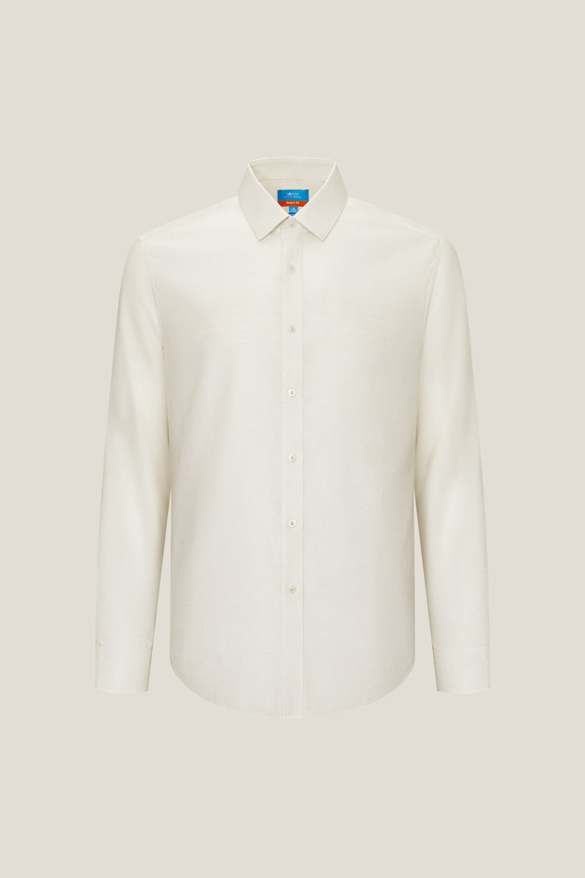 G2000 Shirts Non-Iron Premium Cotton Smart Fit 2 Tone Shirt Sand Smart