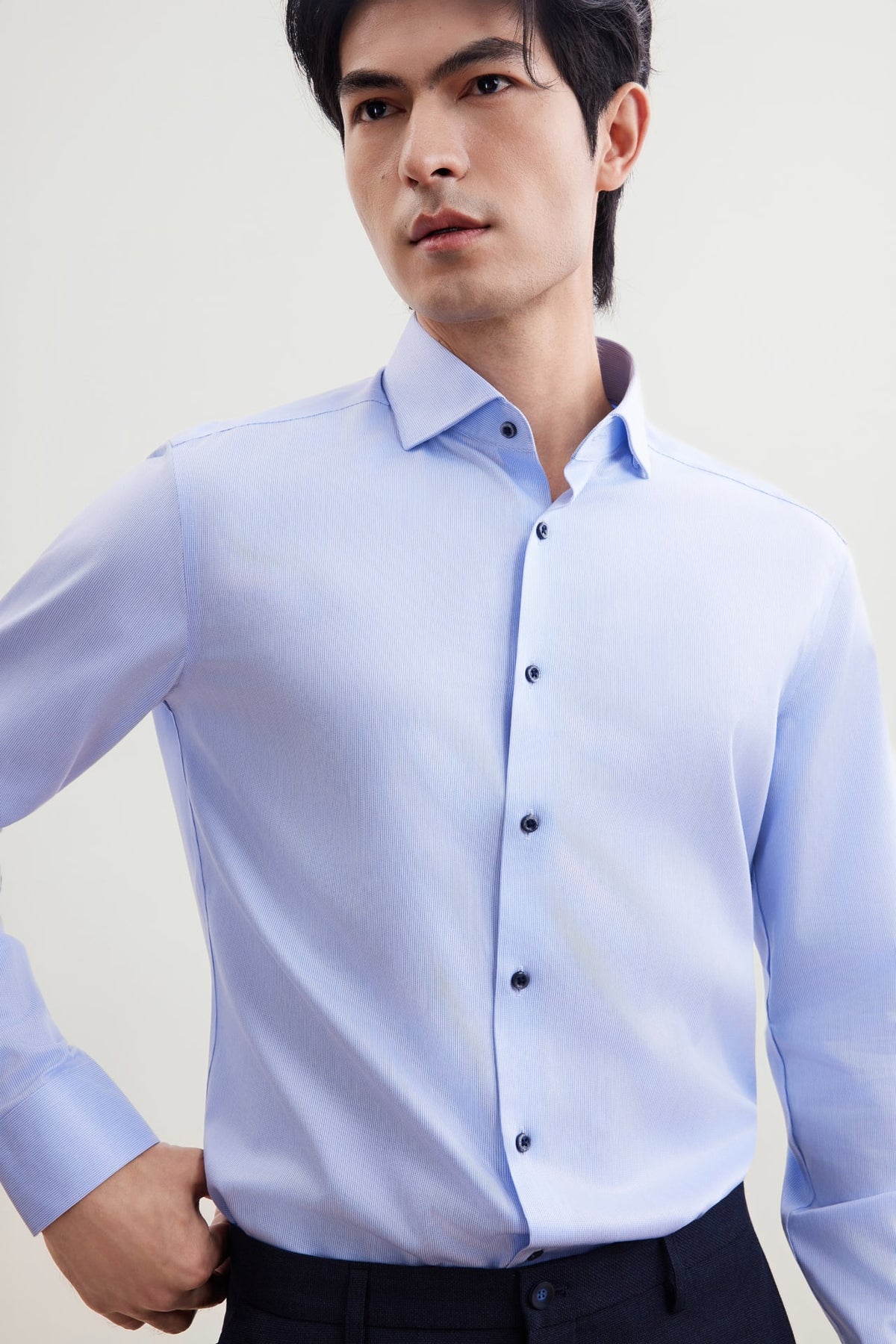 G2000 - Shirts - Non-Iron Premium Cotton Smart Fit Stripe Shirt