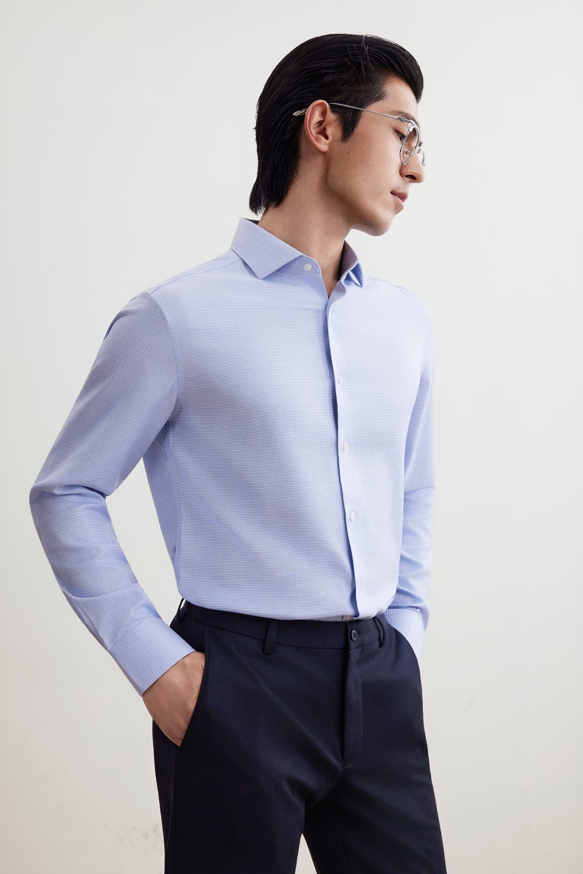 G2000 - Shirts - Non-Iron Premium Cotton Smart Fit 2 Tone Shirt