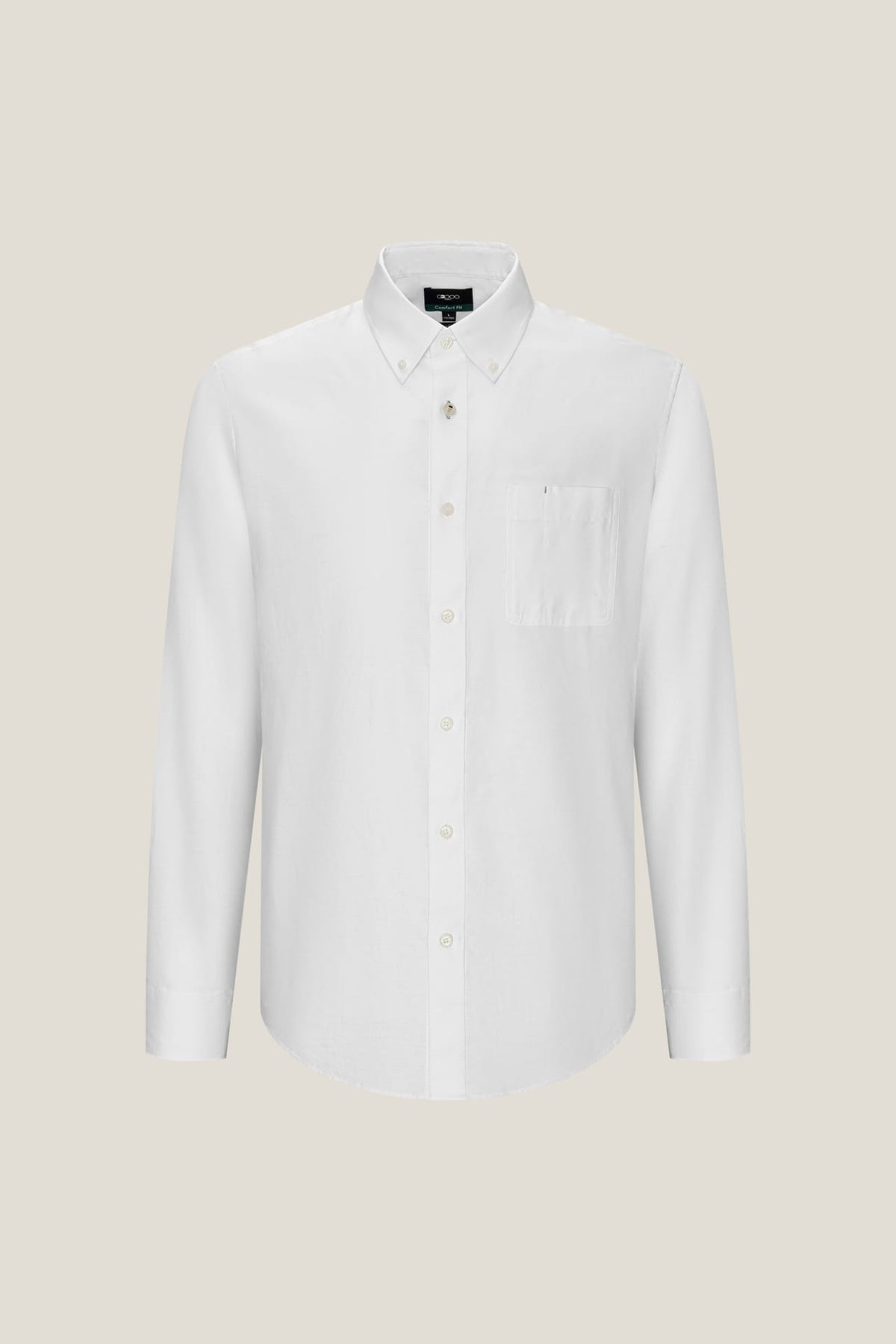 G2000 Shirts Wrinkle-Free Comfort Fit Oxford Casual Shirt White Comfort