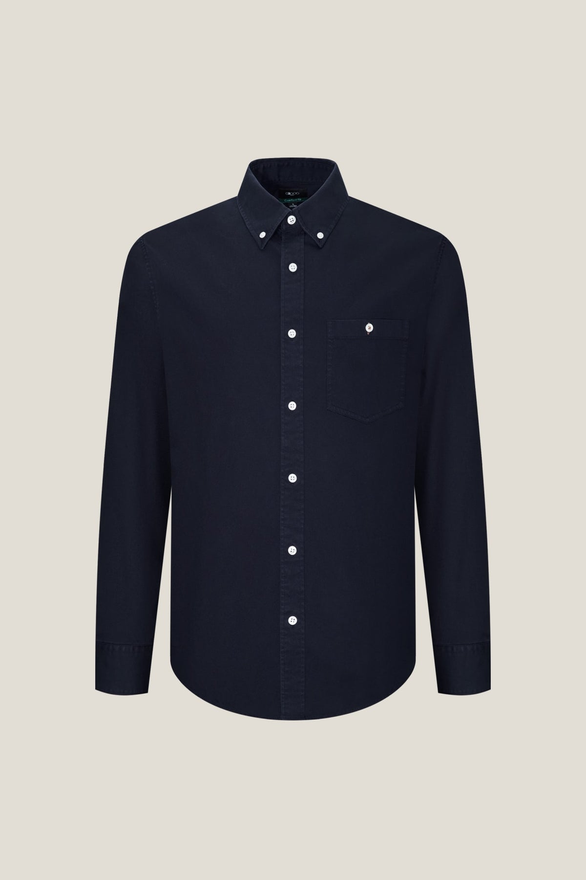 G2000 Shirts Cotton Garment-Dye Comfort Fit Casual Shirt Dark Navy Comfort