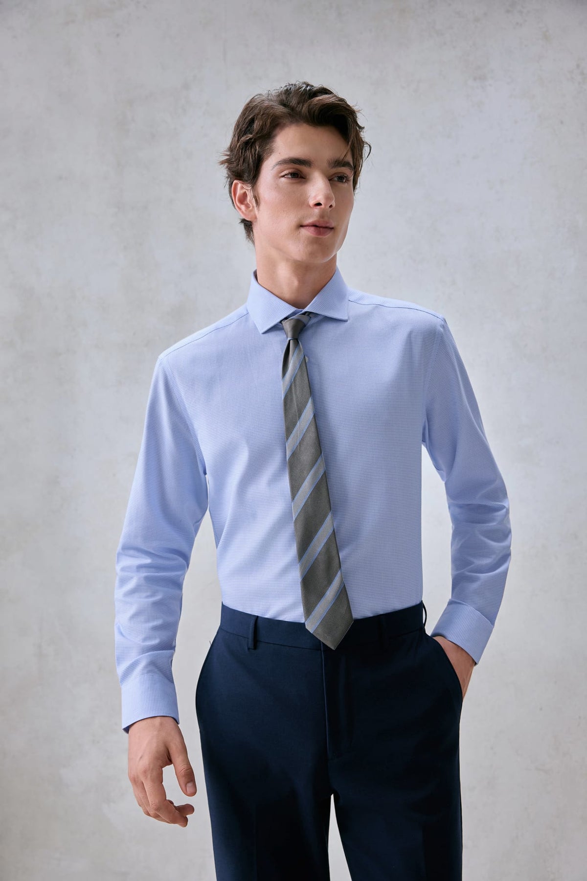 G2000 Shirts Non-Iron Easy Care 2 Tone Smart Fit Shirt