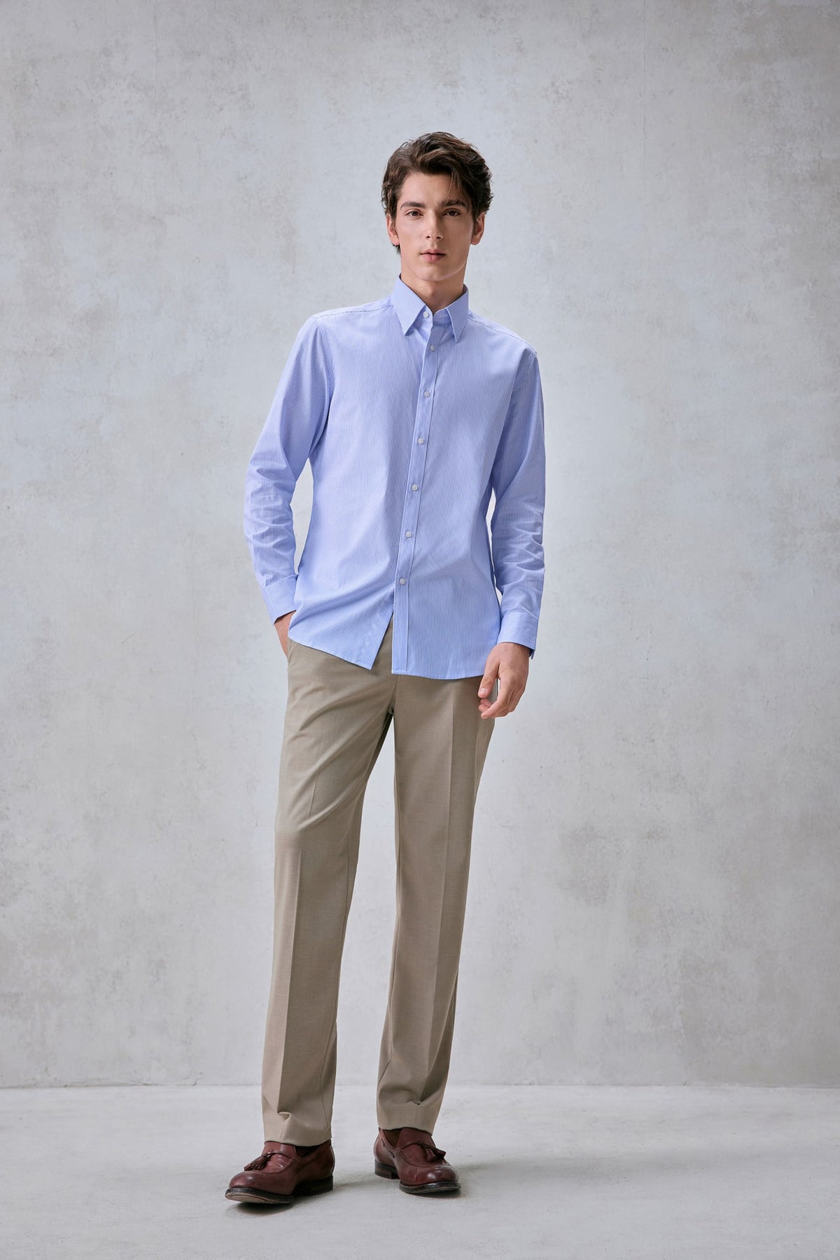 G2000 - Shirts - Non-Iron Easy Care Stripe Smart Fit Shirt