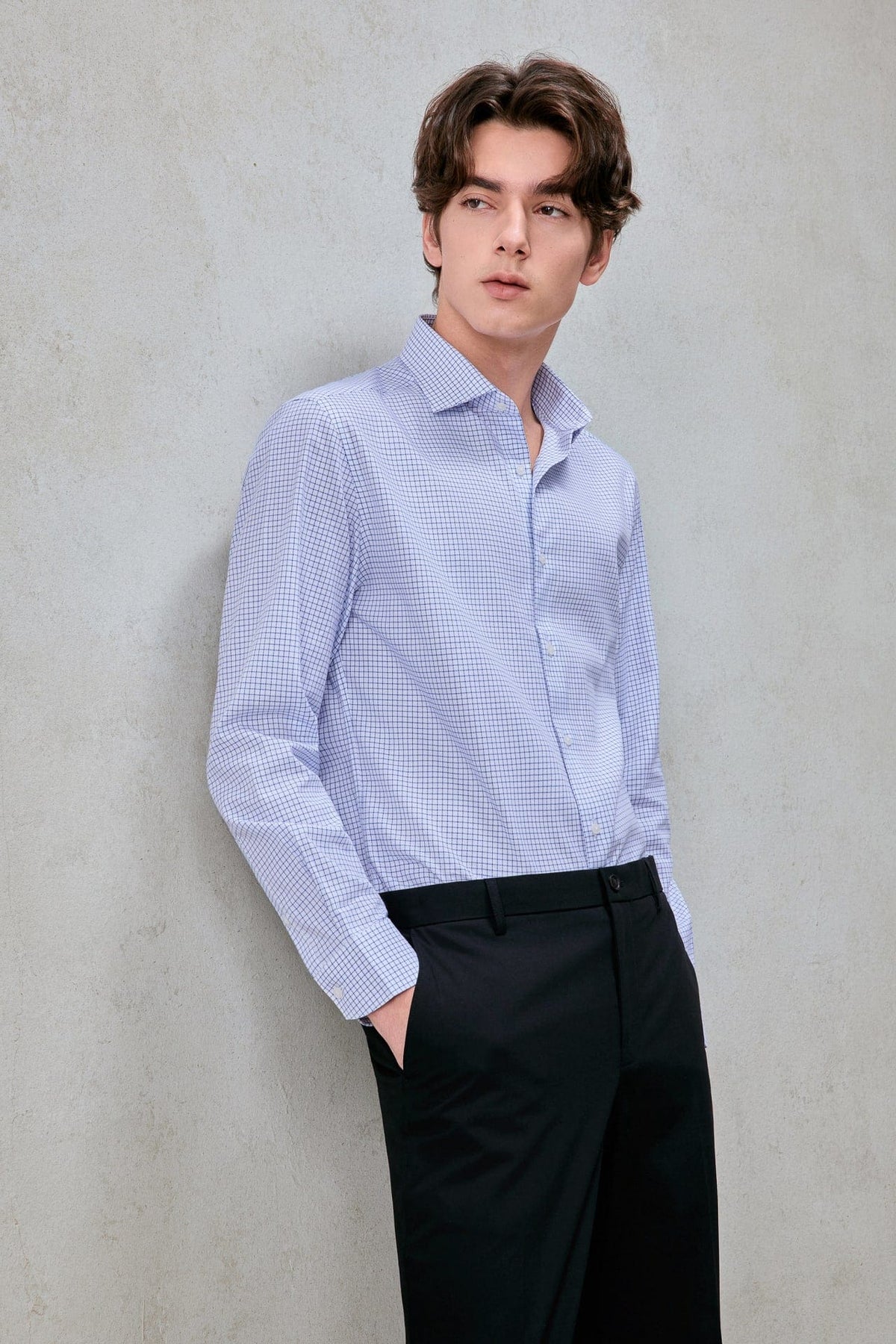 G2000 Shirts Non-Iron Easy Care Check Smart Fit Shirt