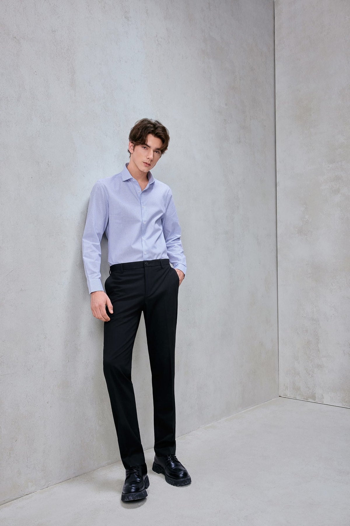 G2000 - Shirts - Non-Iron Easy Care Check Smart Fit Shirt