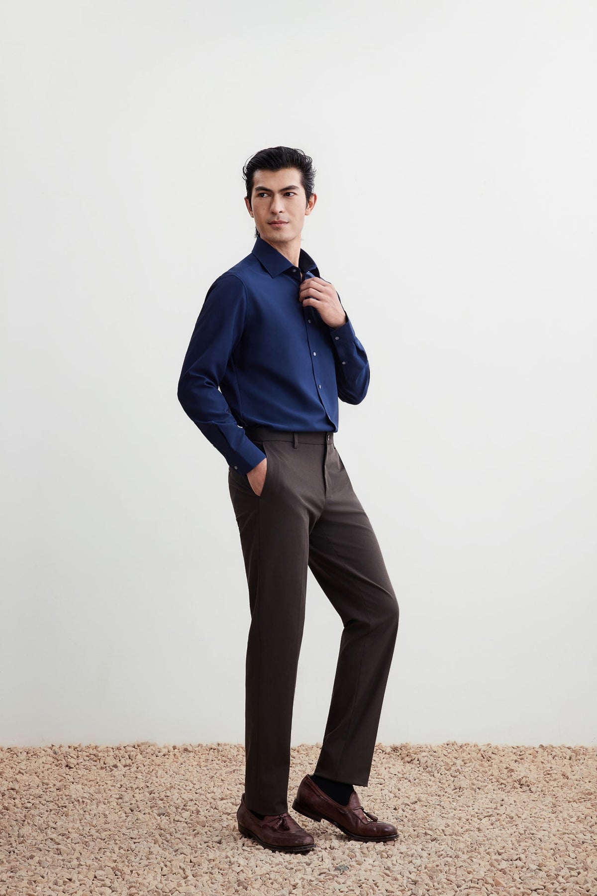 G2000 Shirts Non-Iron Dry Smart Fit Dot Texture Shirt