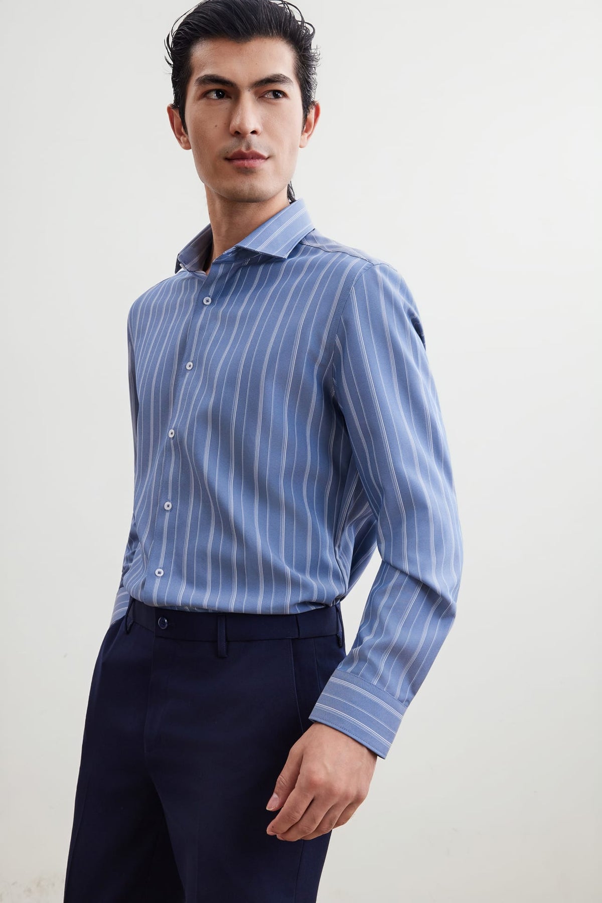 G2000 Shirts Non-Iron Dry Smart Fit Stripe Shirt