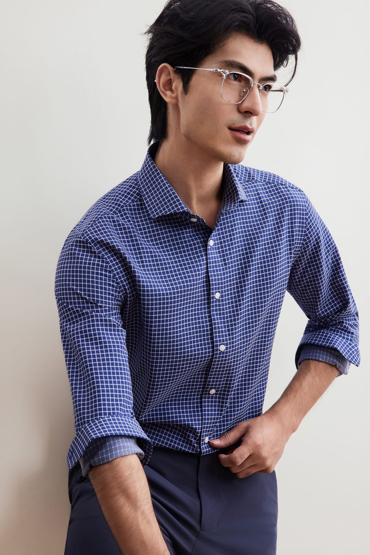 G2000 Shirts Non-Iron Dry Smart Fit Check Shirt