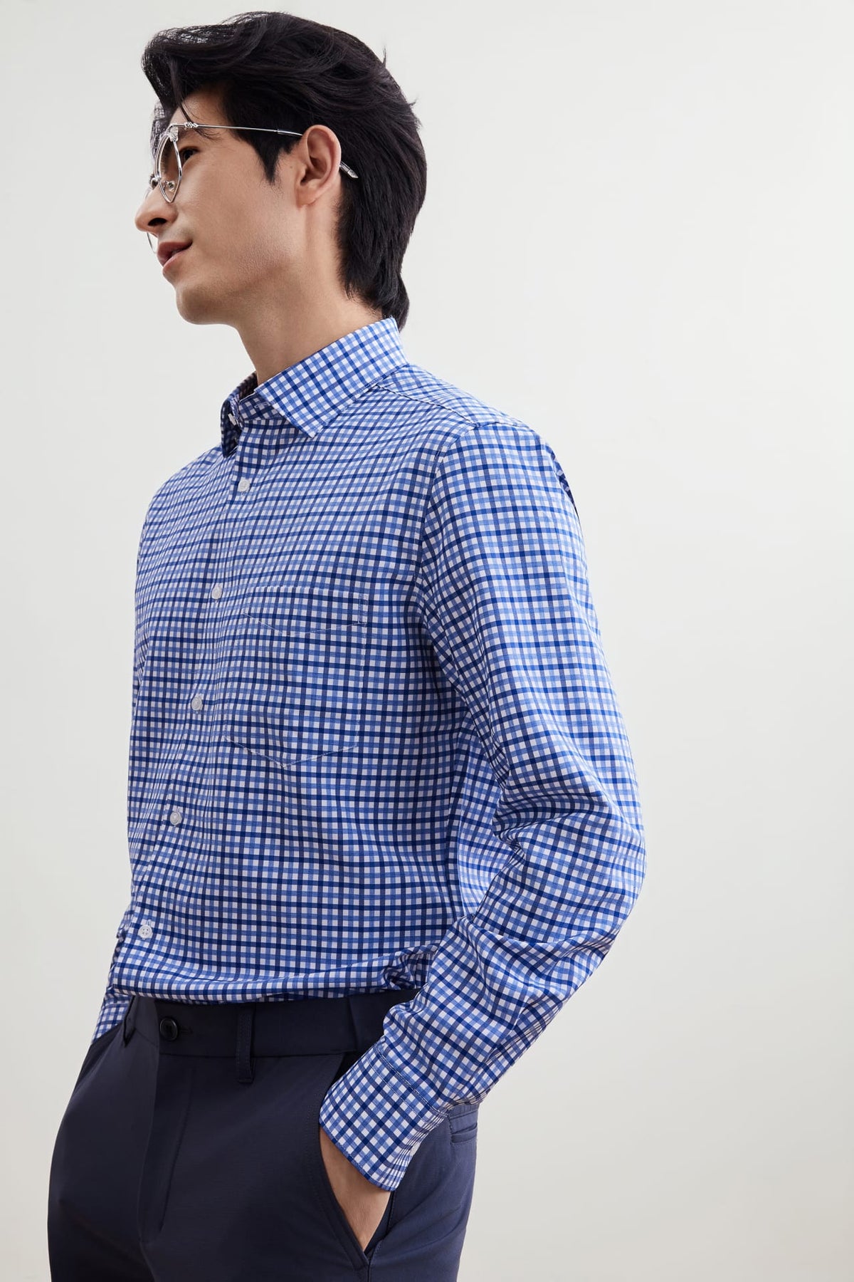 G2000 Shirts Non-Iron Dry Smart Fit Check Shirt