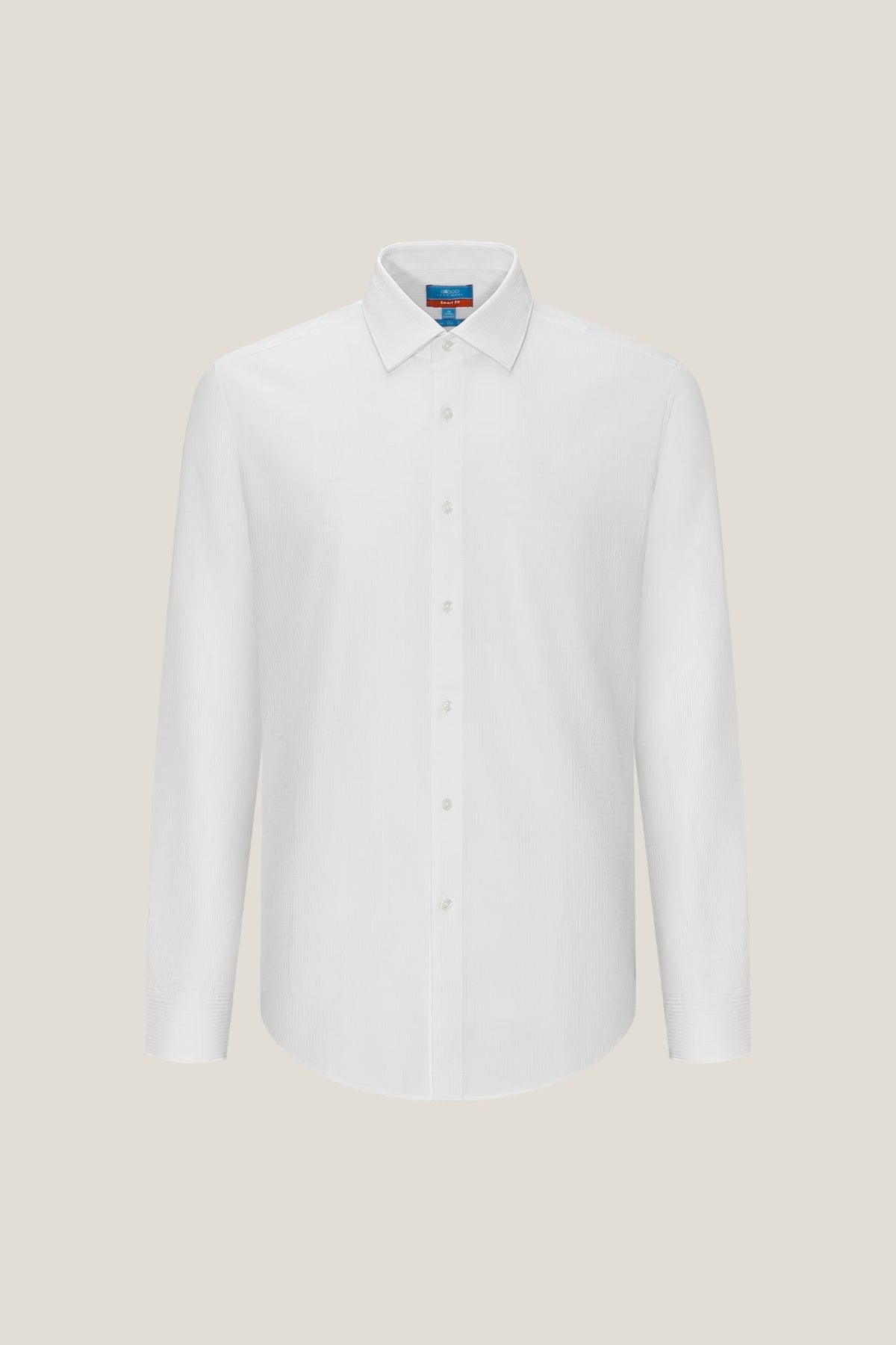 G2000 Shirts Non-Iron Dry Stretch Smart Fit Texture Stripe Shirt White Smart