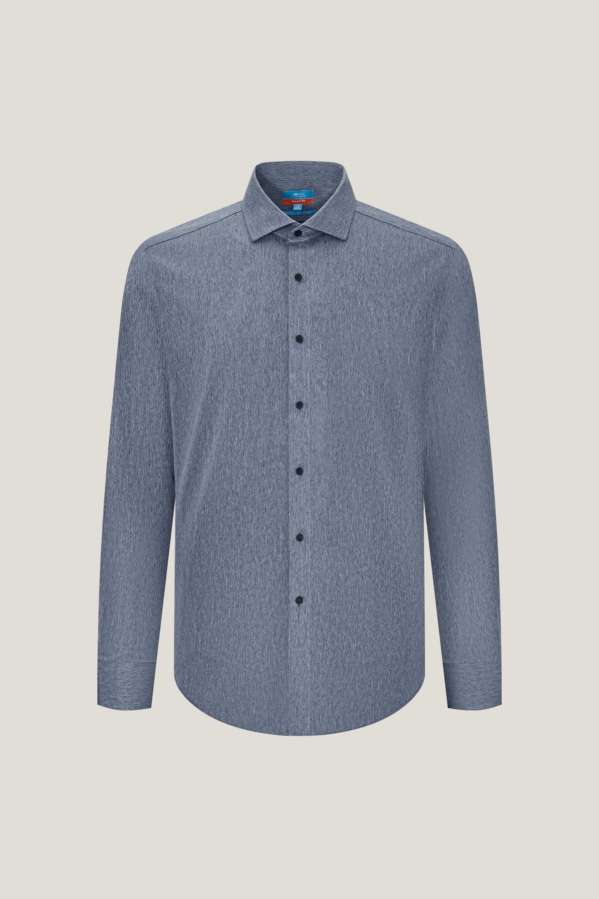 G2000 Shirts Non-Iron Dry Stretch Smart Fit Herringbone Semi Solid Shirt Peacoat Smart