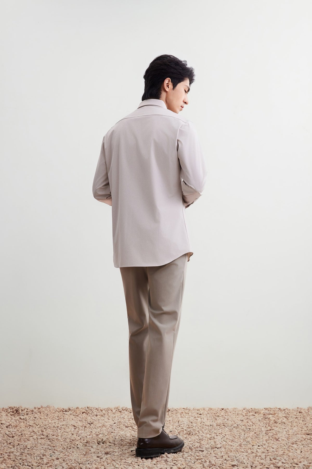 G2000 Shirts Non-Iron Dry Stretch Smart Fit Horizontal Semi Solid Shirt