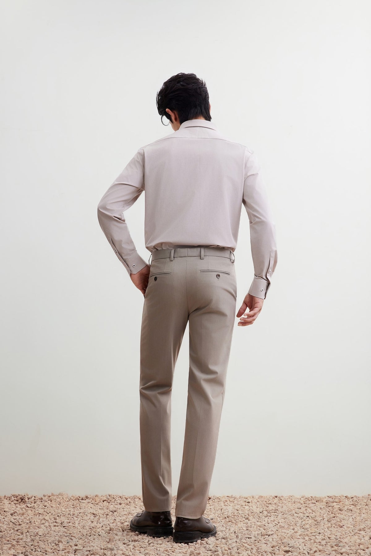 G2000 Shirts Non-Iron Dry Stretch Smart Fit Horizontal Semi Solid Shirt