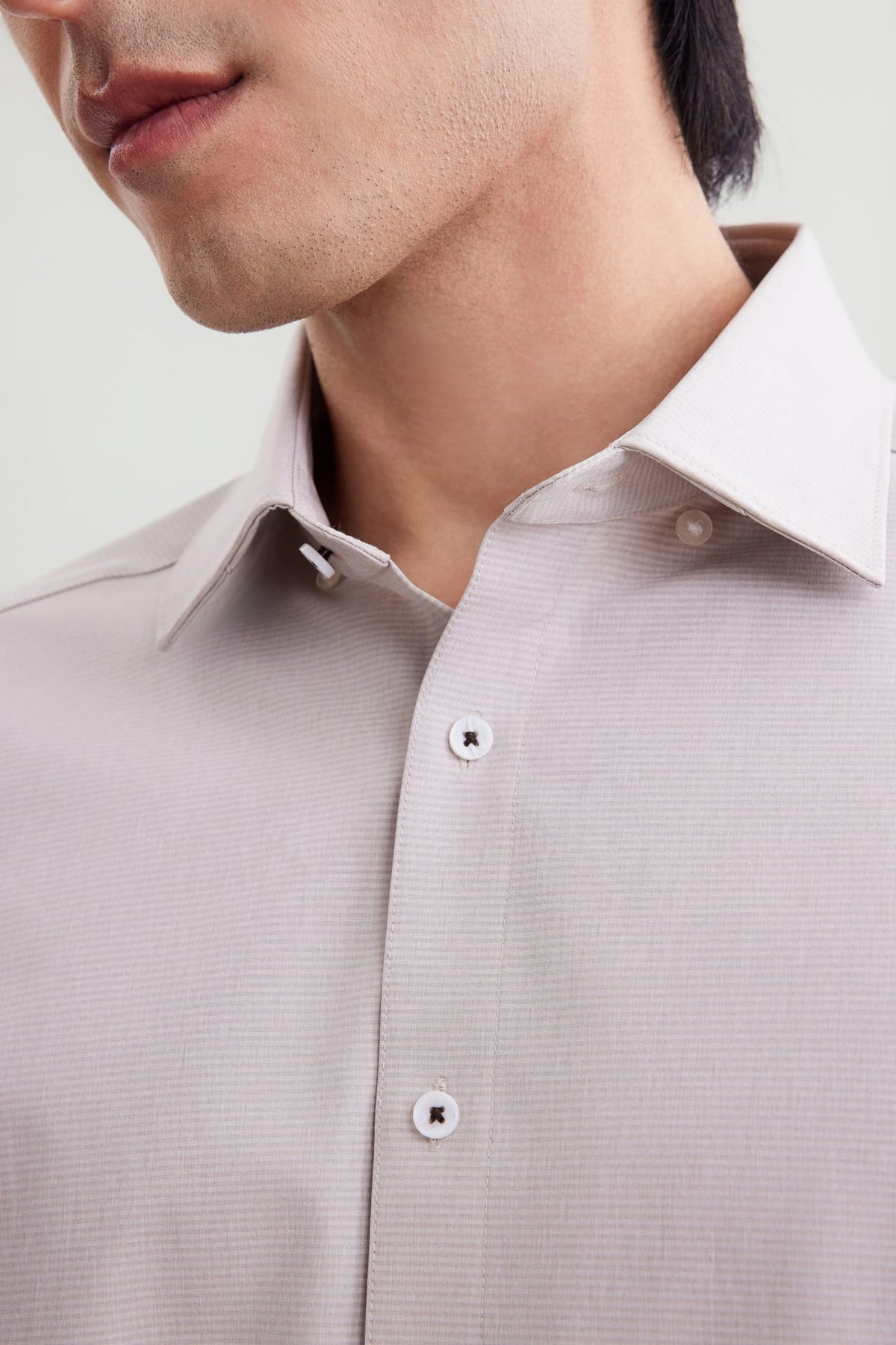 G2000 Shirts Non-Iron Dry Stretch Smart Fit Horizontal Semi Solid Shirt