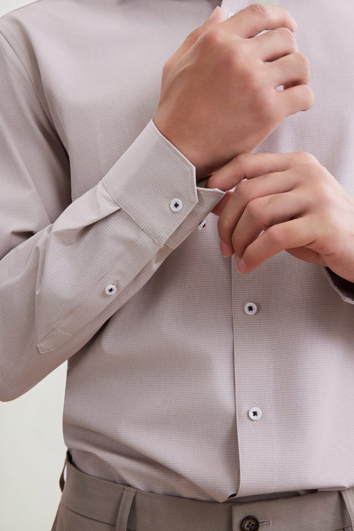 G2000 Shirts Non-Iron Dry Stretch Smart Fit Horizontal Semi Solid Shirt