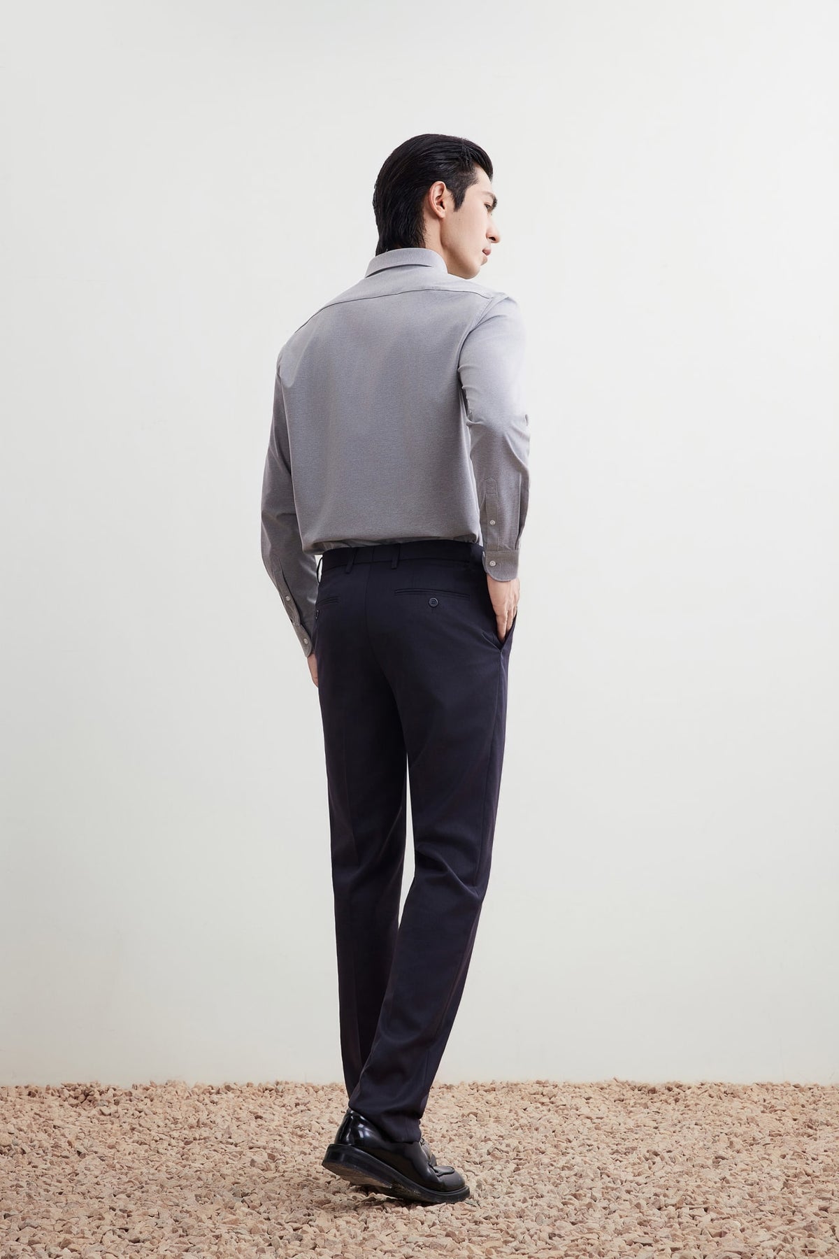G2000 - Shirts - Non-Iron Dry Stretch Smart Fit Diamond Semi Solid Shirt