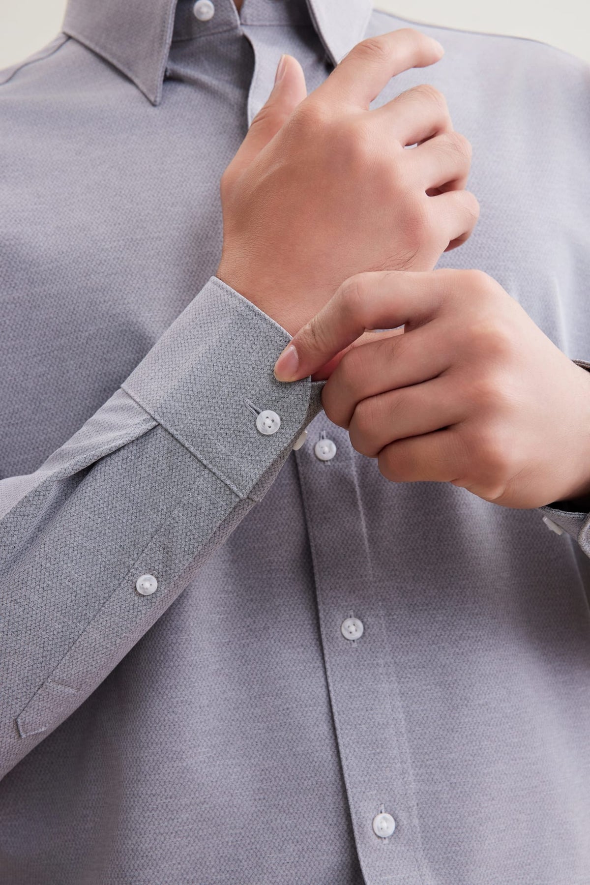 G2000 - Shirts - Non-Iron Dry Stretch Smart Fit Diamond Semi Solid Shirt