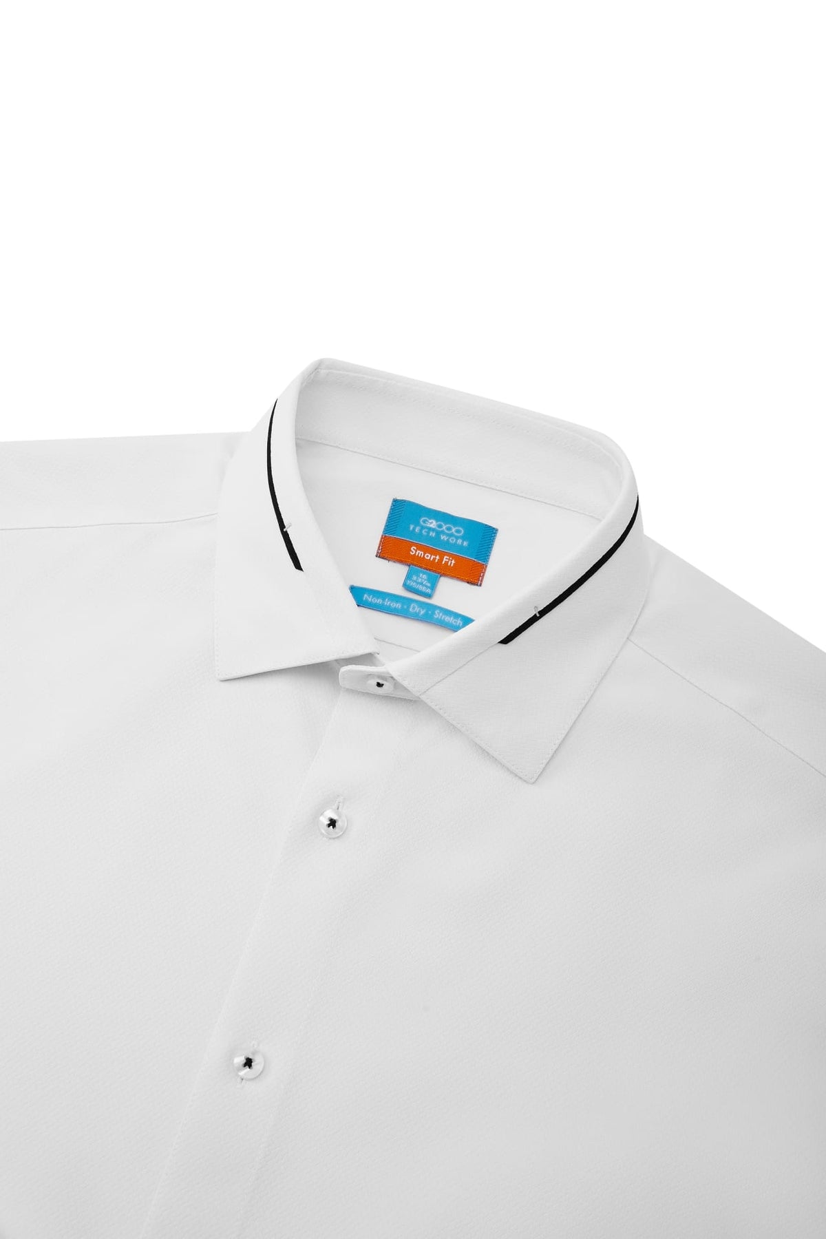 G2000 - Shirts - Non-Iron Dry Stretch Smart Fit Herringbone Shirt