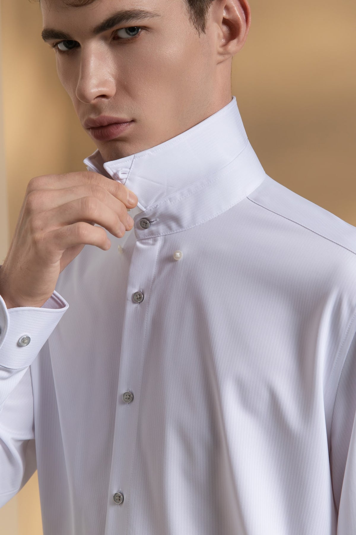 Non-Iron Comfort Knit Smart Fit Long Sleeve Shirt