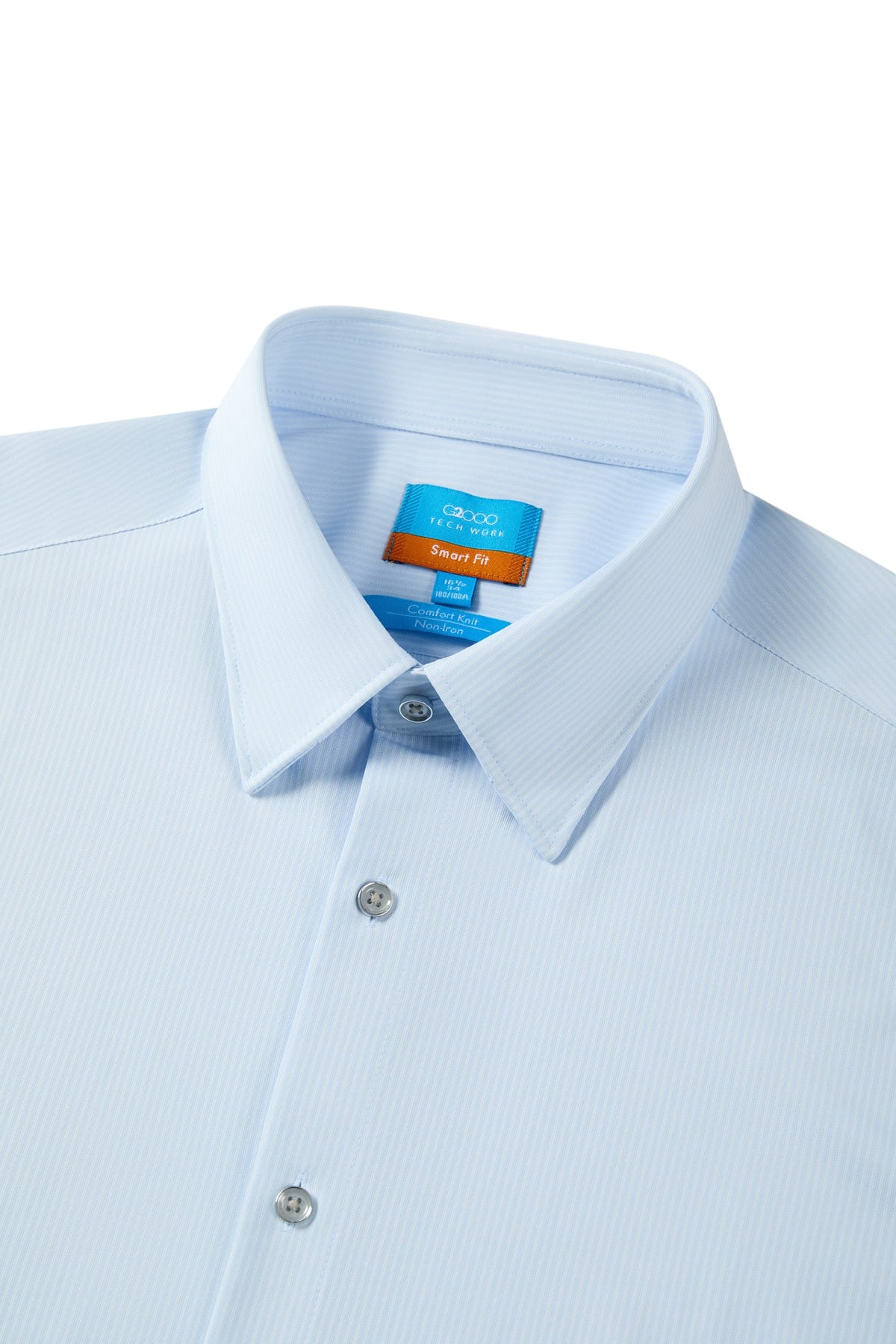 Non-Iron Comfort Knit Smart Fit Long Sleeve Shirt