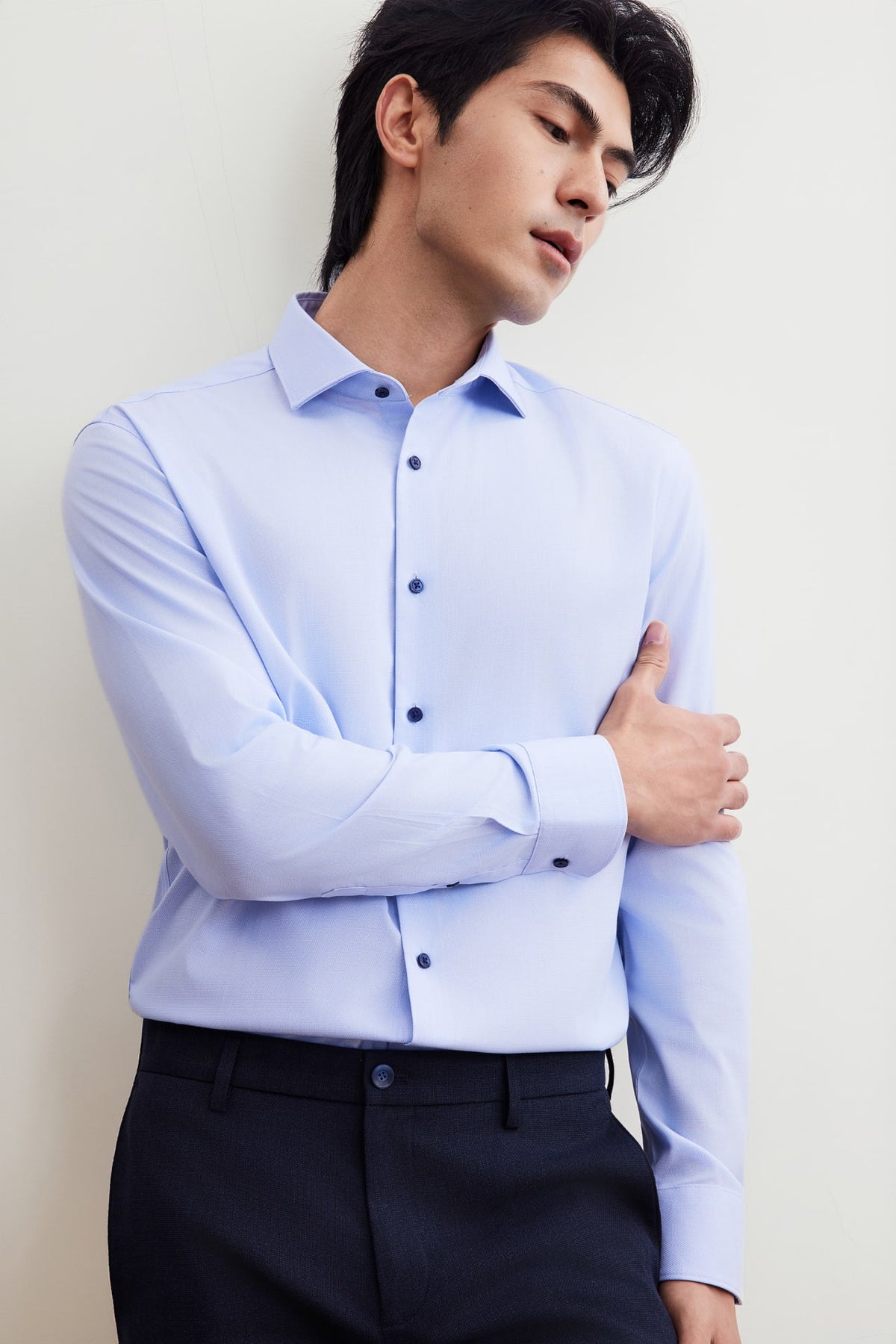 G2000 Shirts Non-Iron Silky Touch Smart Fit 2 Tone Shirt