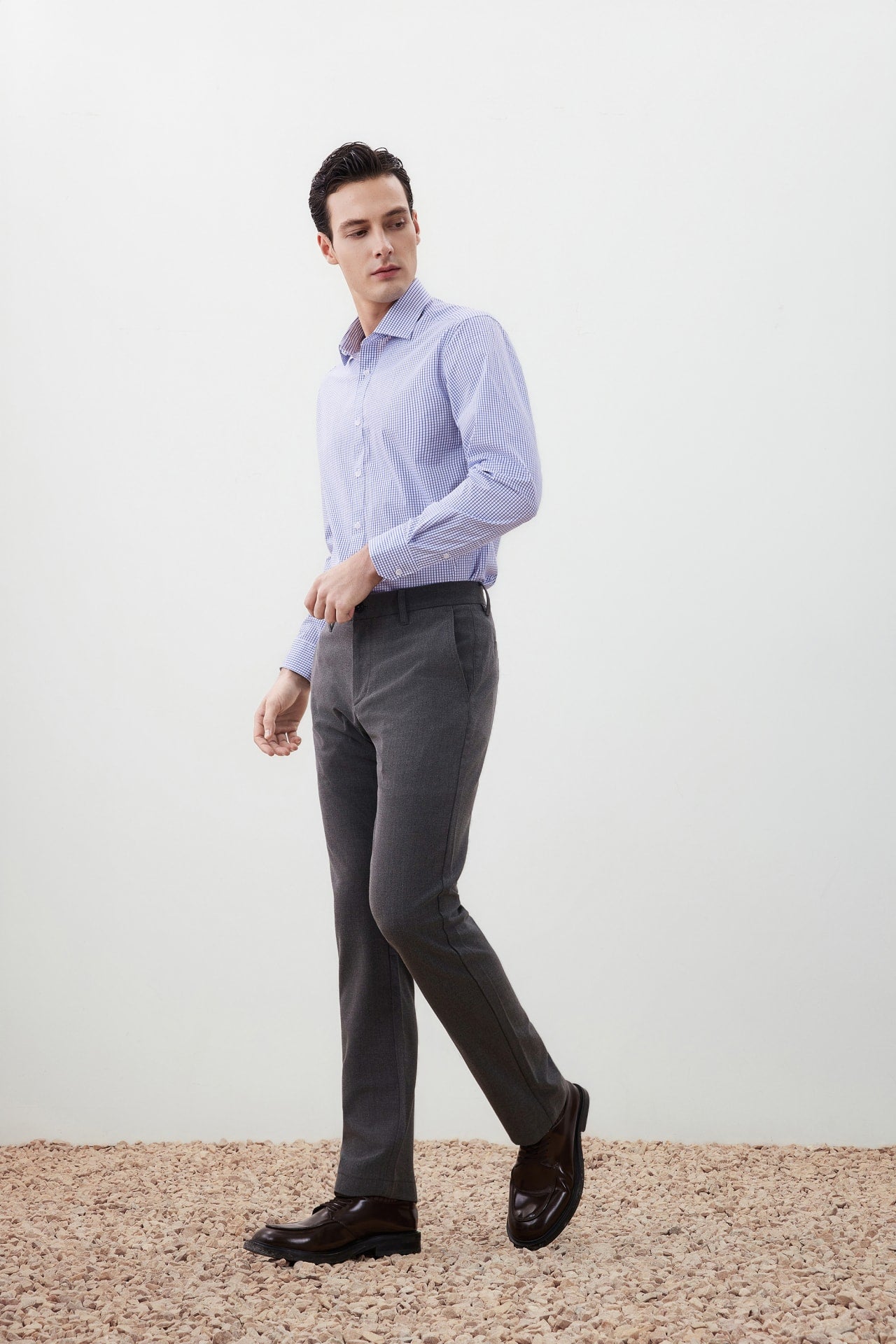 G2000 Shirts Non-Iron Silky Touch Smart Fit Check Shirt