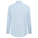 Easy Ironing Opaque UV Protection Fine Twill Smart Fit Long Sleeve Shirt