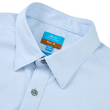 Easy Ironing Opaque UV Protection Fine Twill Smart Fit Long Sleeve Shirt