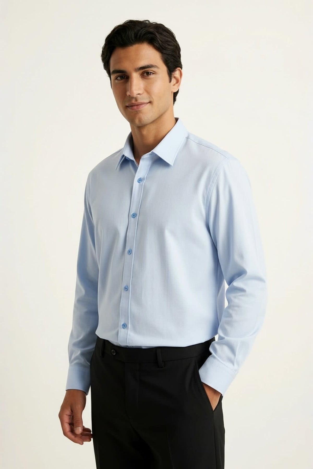 G2000 - Shirts - Easy Care Opaque Anti UV Fine Twill Smart Fit Long Sleeve Shirt