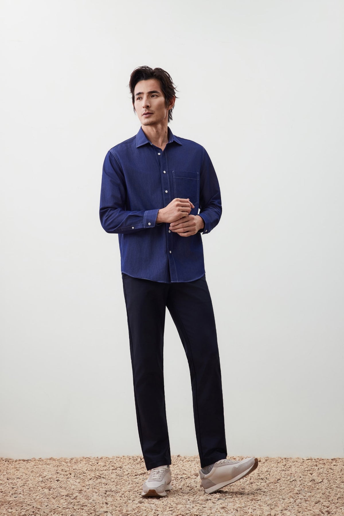 G2000 - Shirts - Denim-Like Comfort Fit Casual Shirt